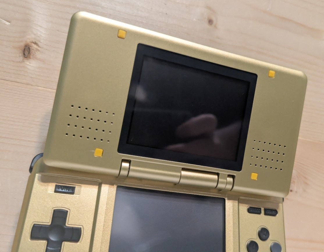 Nintendo DS NTR/Fat/Original GoldZelda Reshelled W/USB Cable New Battery & USB-C