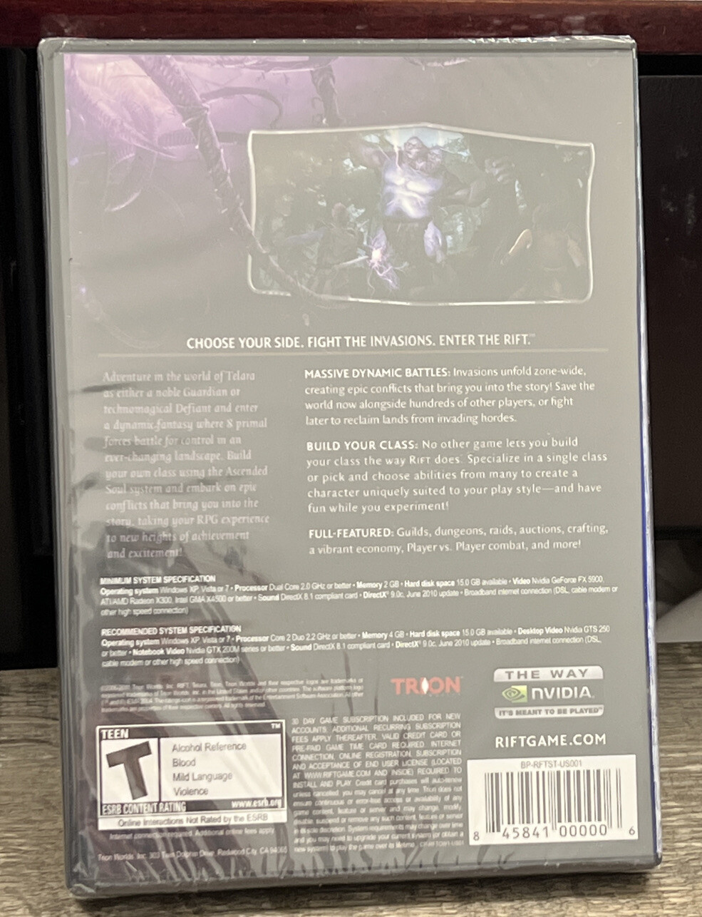 NEW Rift by Trion Worlds – PC DVD-ROM – Video Game Slipcase, Sealed Y