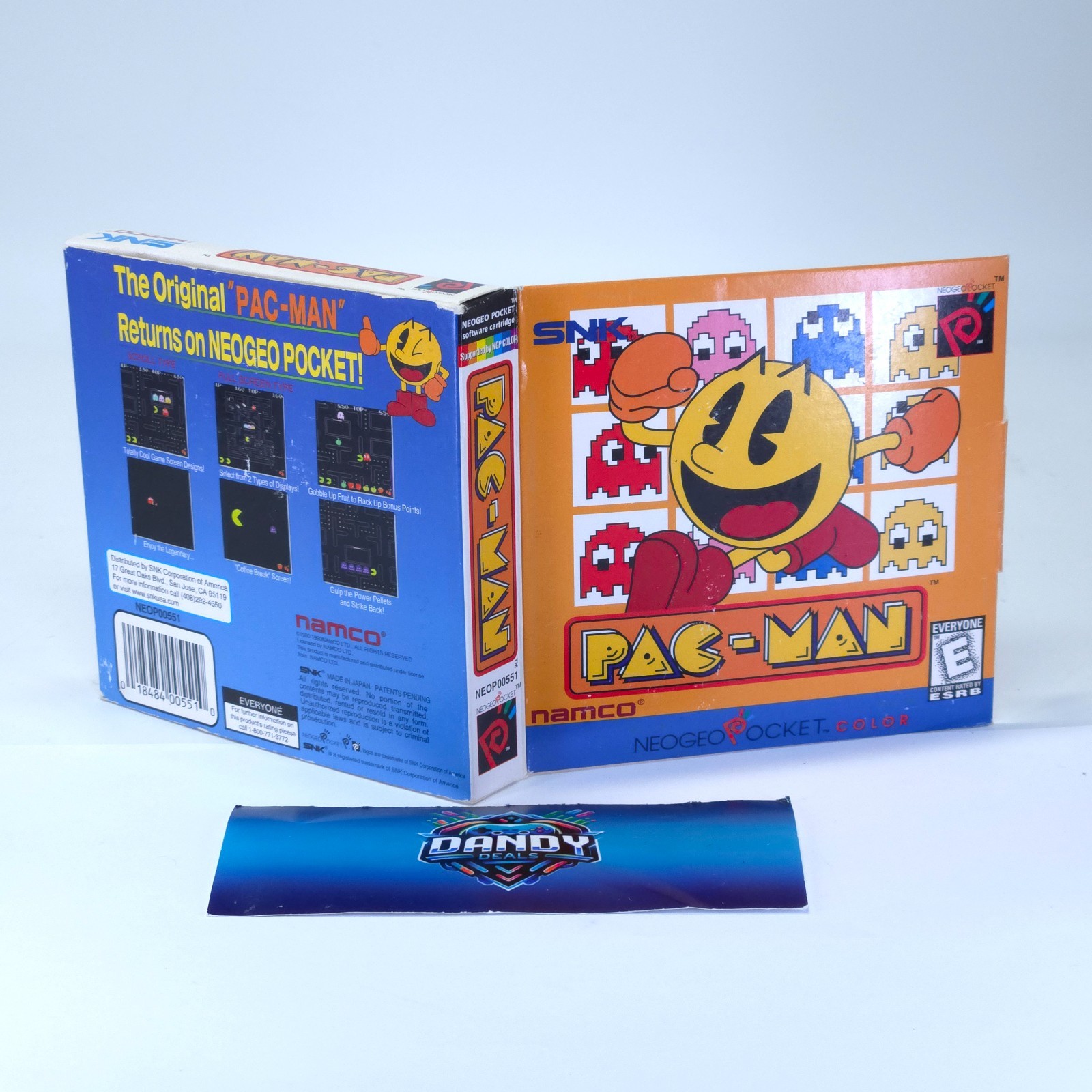 Pac-Man CIB W/ Manual + Saled CrossRings – Neo Geo Pocket Color