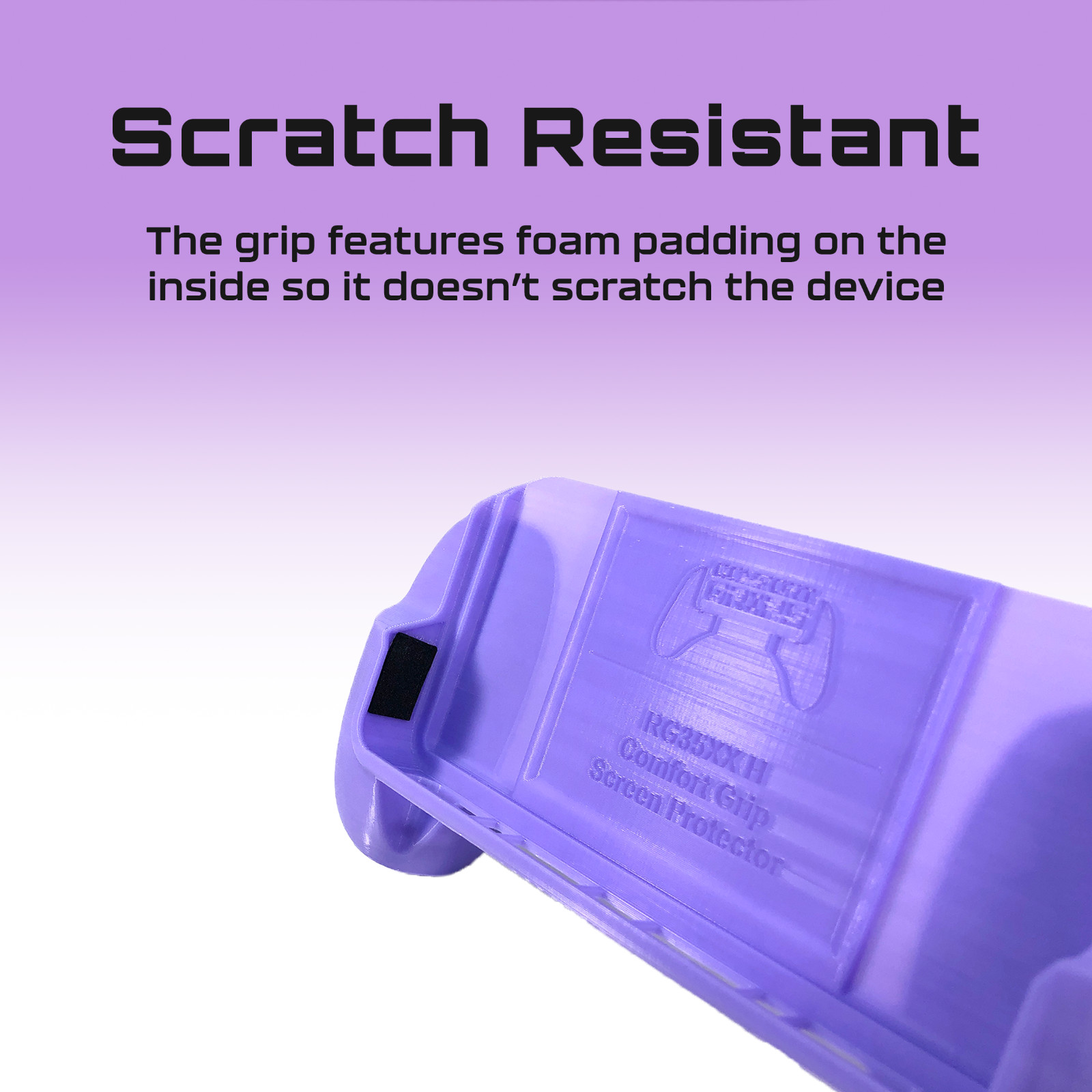 Anbernic RG35XX H Comfort Grip Case 2-in-1 Screen Protector – 3D Printed