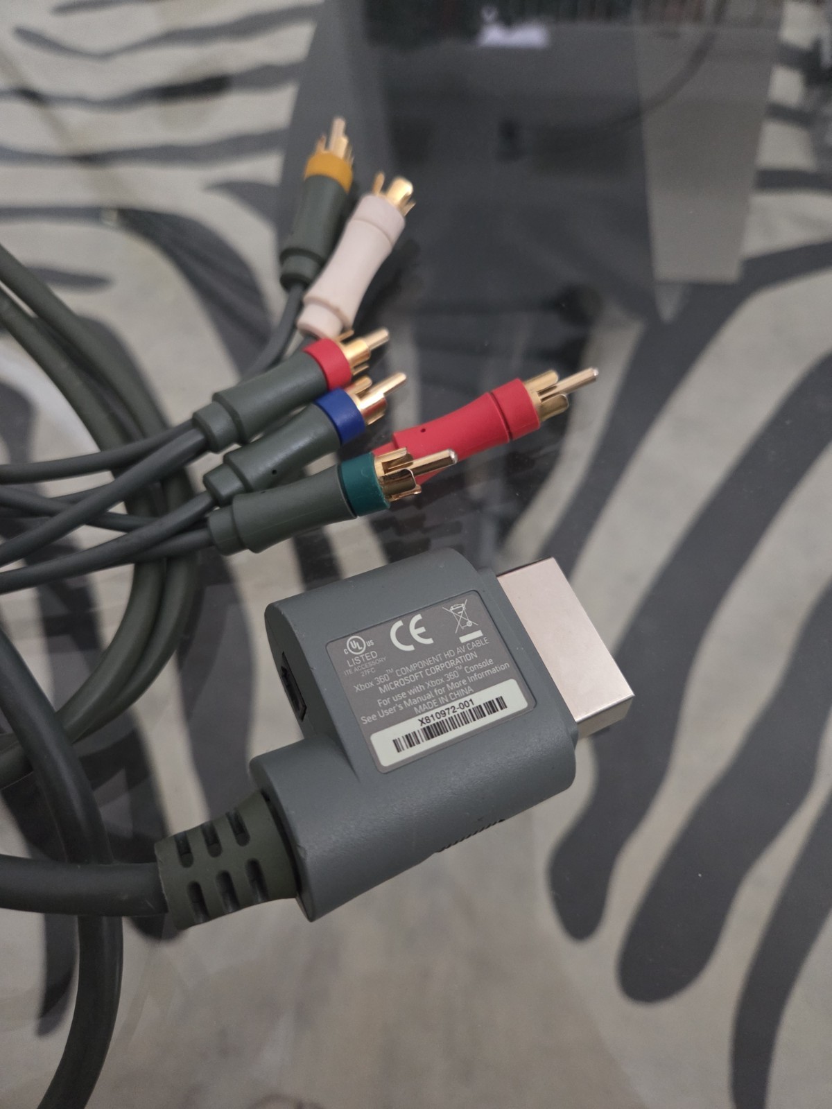 Microsoft Xbox 360 AV Cable 8ft Component (YPbPr) + Composite RCA Audio/Video