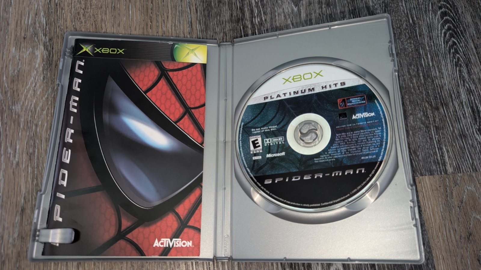 Spider-Man Xbox w/ Case and manual
