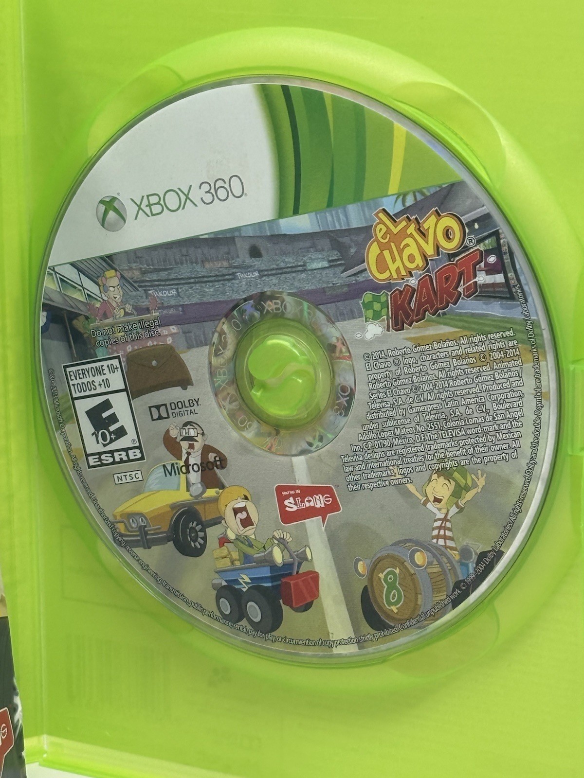 El Chavo Kart Microsoft Xbox 360 Complete CIB Pristine Disc Mexico Exclusive