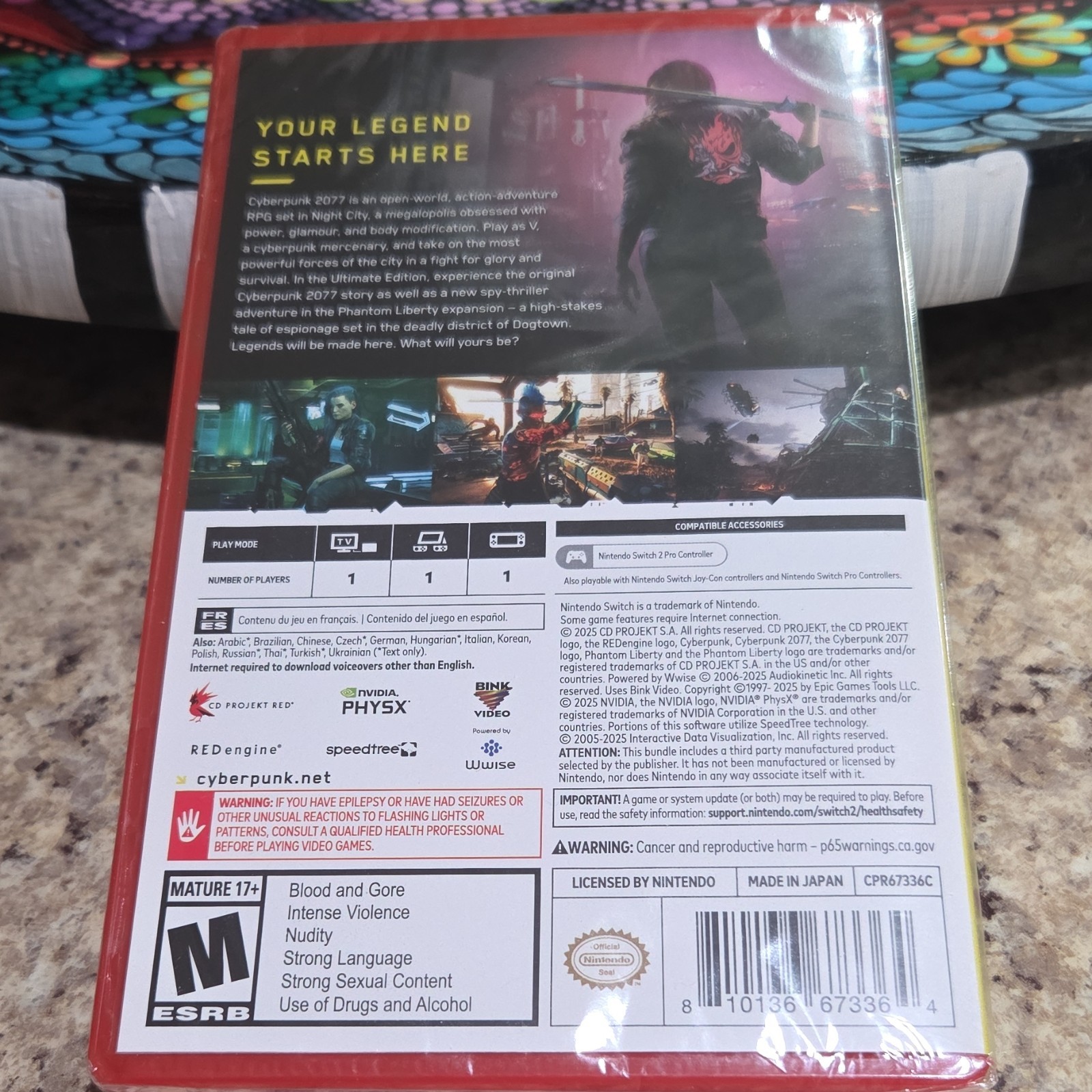 Cyberpunk 2077 Ultimate Edition w/ Phantom Liberty – Nintendo Switch 2