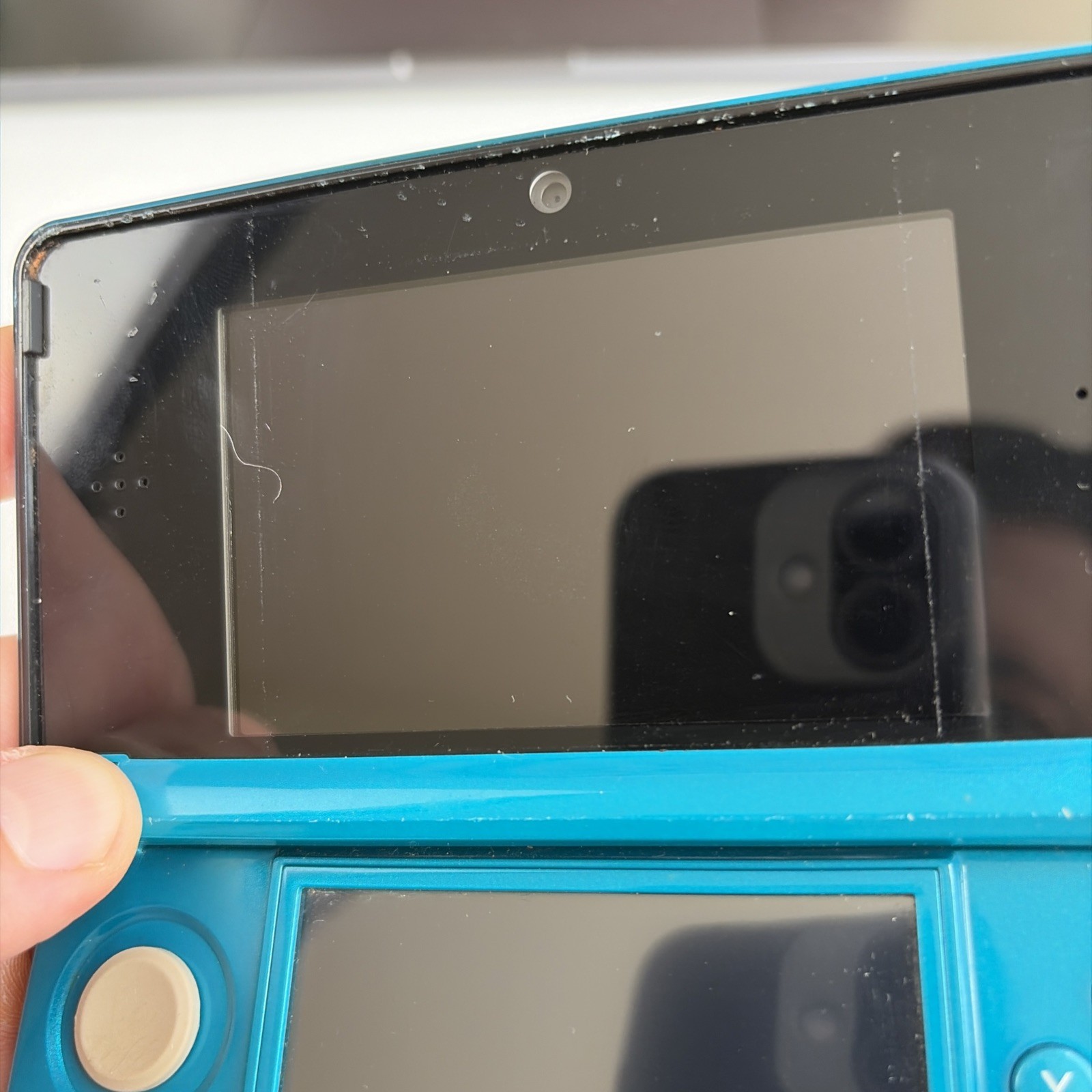 Nintendo 3DS System – Aqua Blue, Charger & Tested US Model