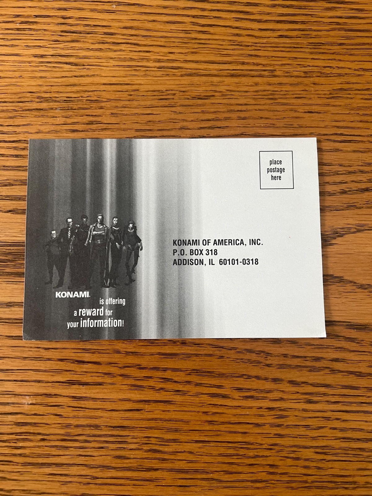 Nintendo 64 N64 Hybrid Heaven Registration Card