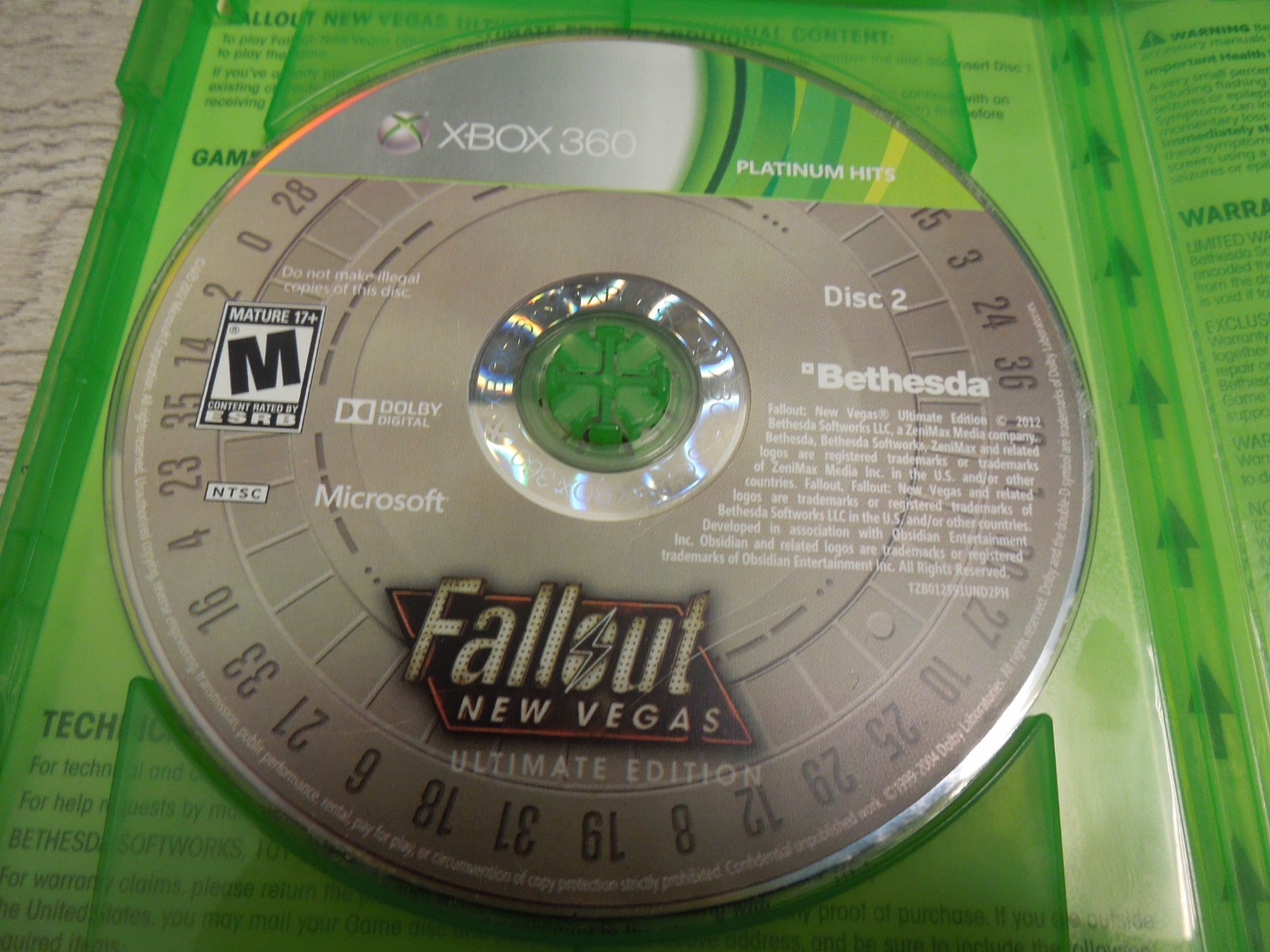 Fallout: New Vegas Ultimate Edition 2012 Microsoft Xbox One 360 Video Game