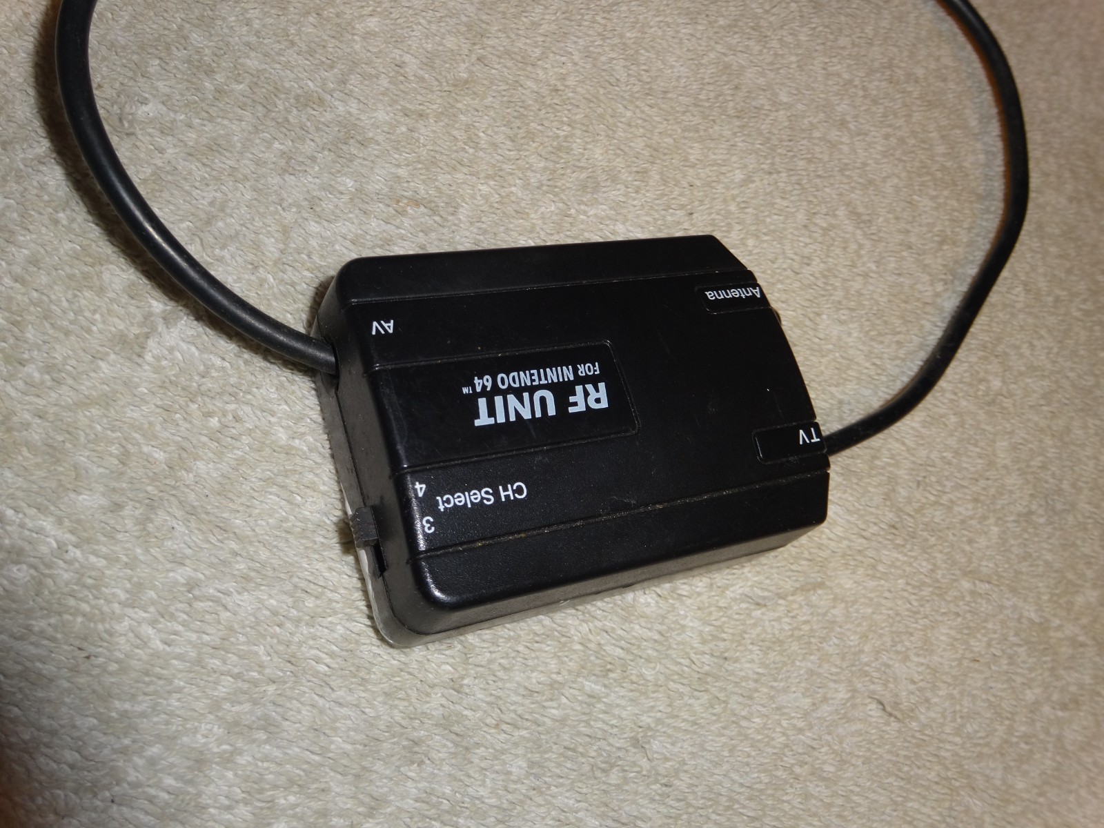 RF Unit Adapter for video game Nintendo 64 console system N64 N very nice tested