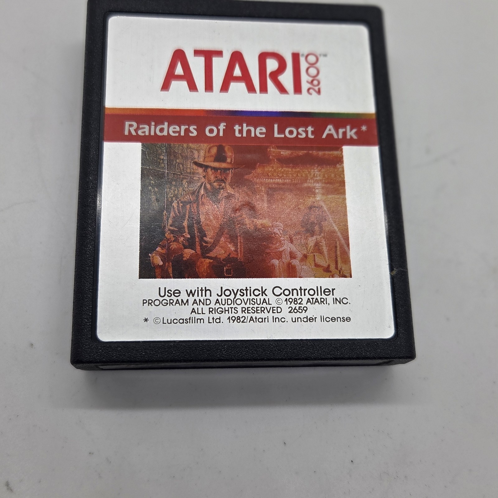 Raiders of the Lost Ark Atari 2600 VTG 1982 Video Game Cartridge CX2659 Clean