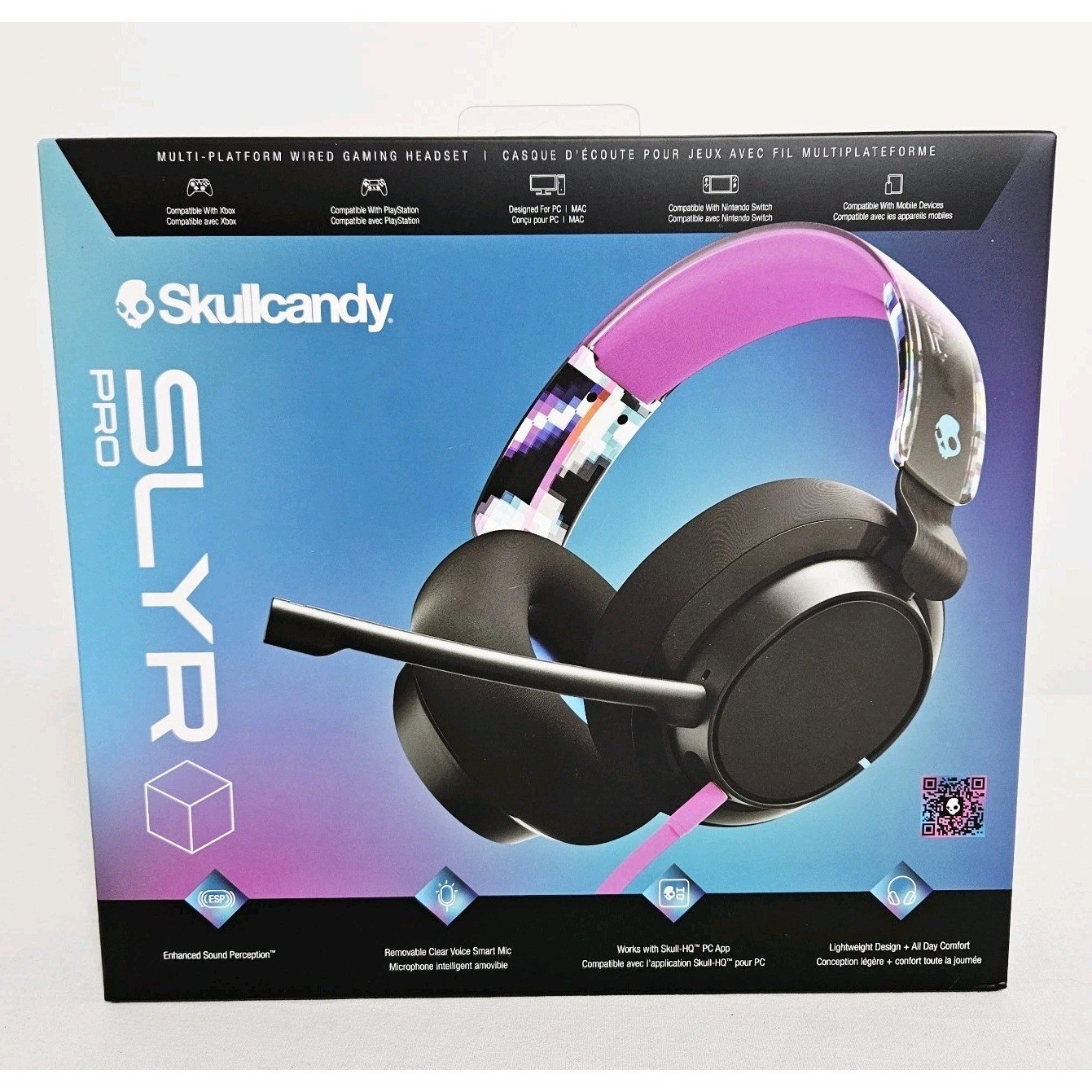 SKULLCANDY SLYR NIB Pro Wired Gaming Headset PC & Compatible w/ Xbox PS Switch
