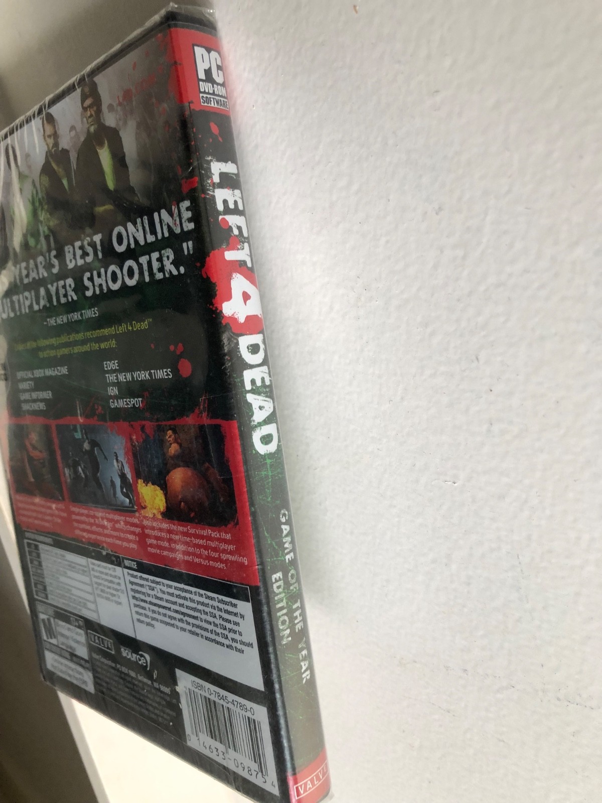 Left 4 Dead: Game of the Year Edition (PC, 2009) Brand New Sealed!!!