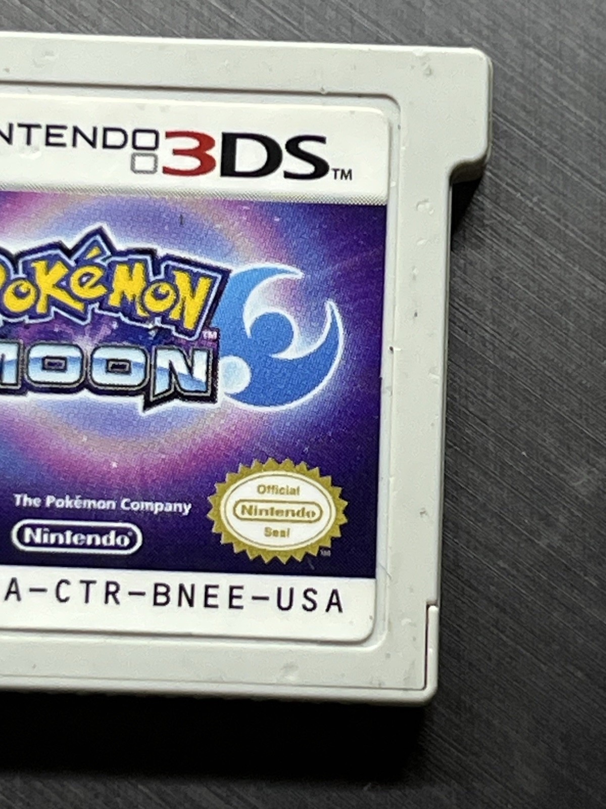 Pokemon Moon Nintendo 3DS Authentic Tested Working Cartridge Only