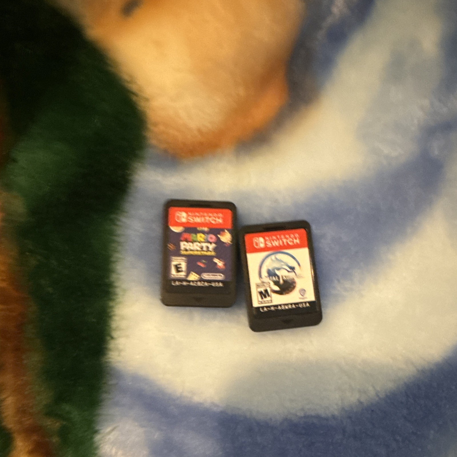 Nintendo Switch Console w/ Blue Joy-Cons, 2 Game Cards & Zelda Carrying Case