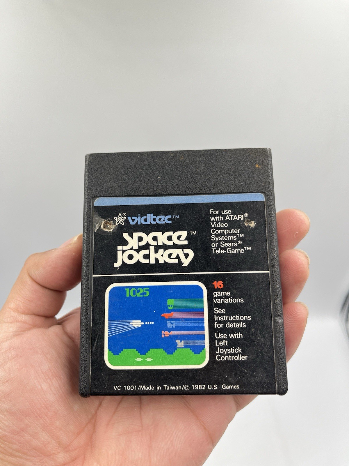 Space Jockey Vidtec ATARI 2600 Video Game Cartridge Only 1982 – Tested Working