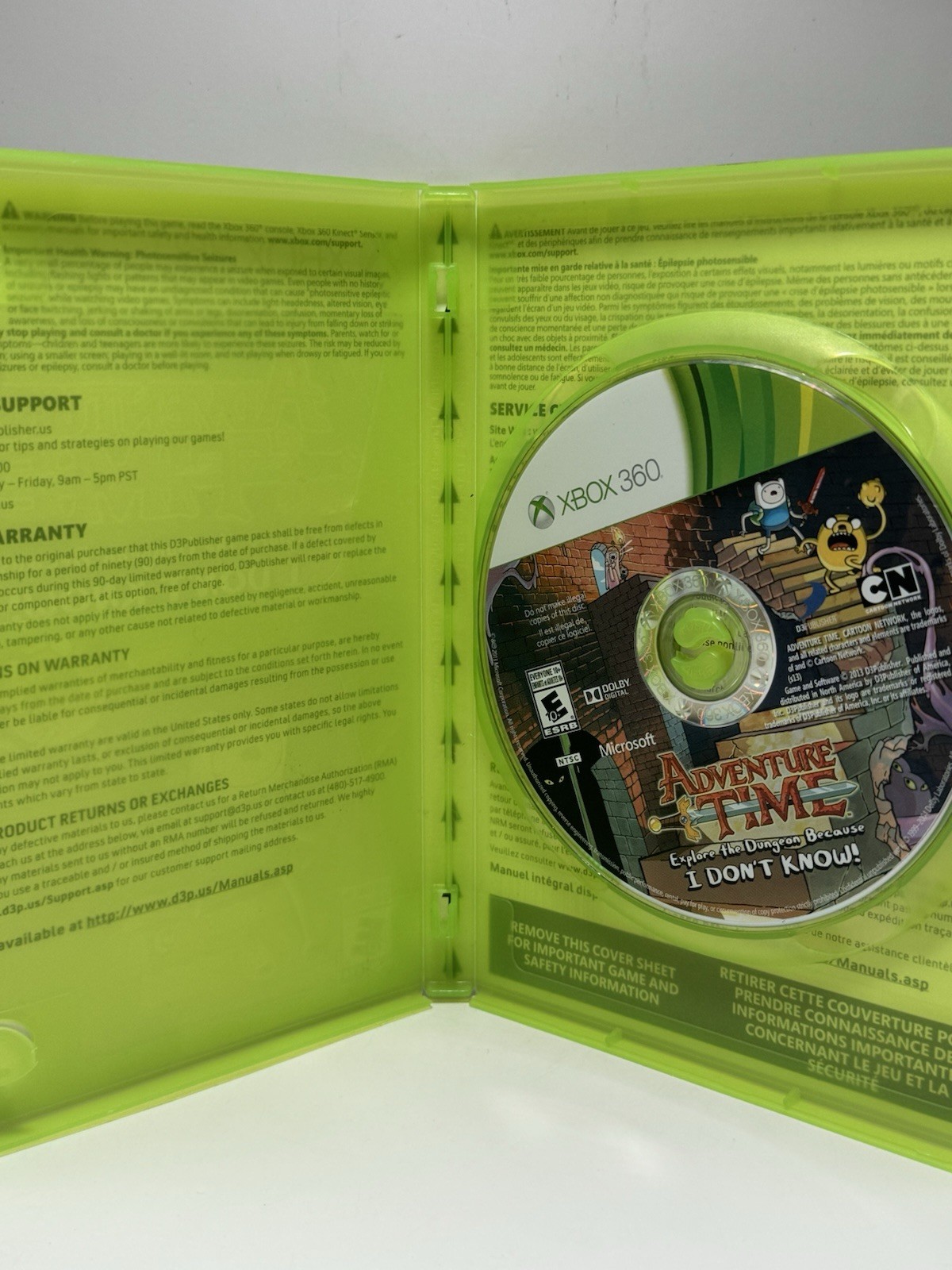 Adventure Time: Explore the Dungeon Because I Don’t Know (Xbox 360, 2013)