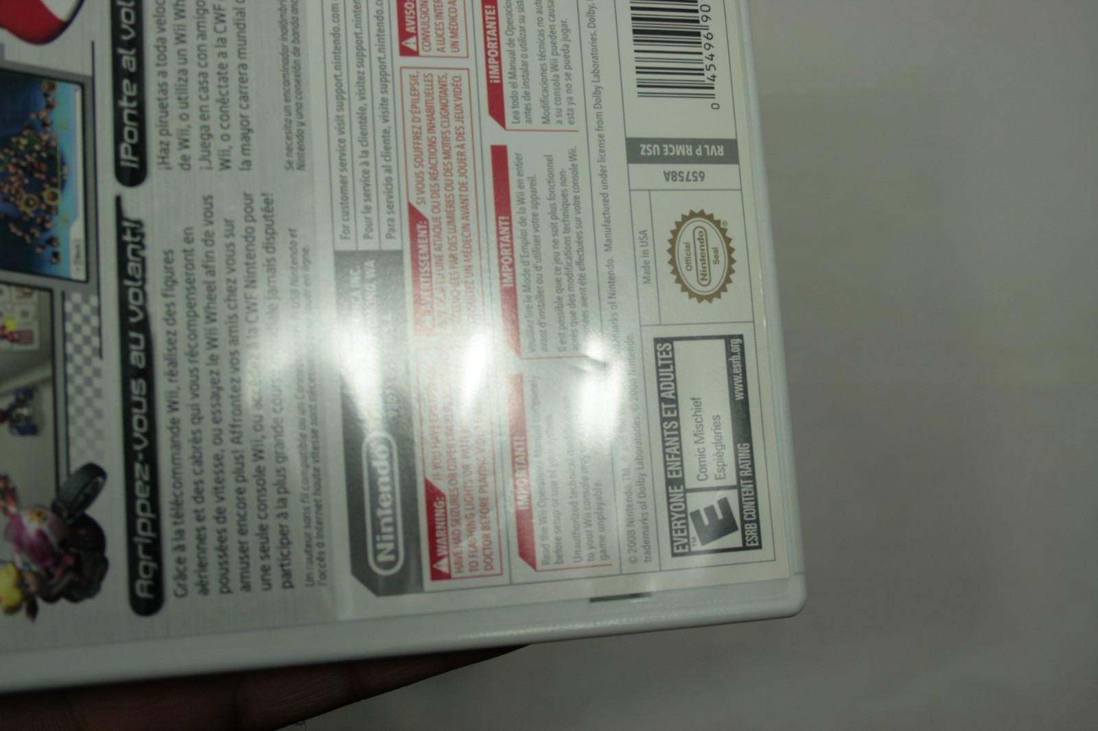 Mario Kart Wii Game CIB Nintendo Wii 2008 Complete with Manual Reg Card & Ad C