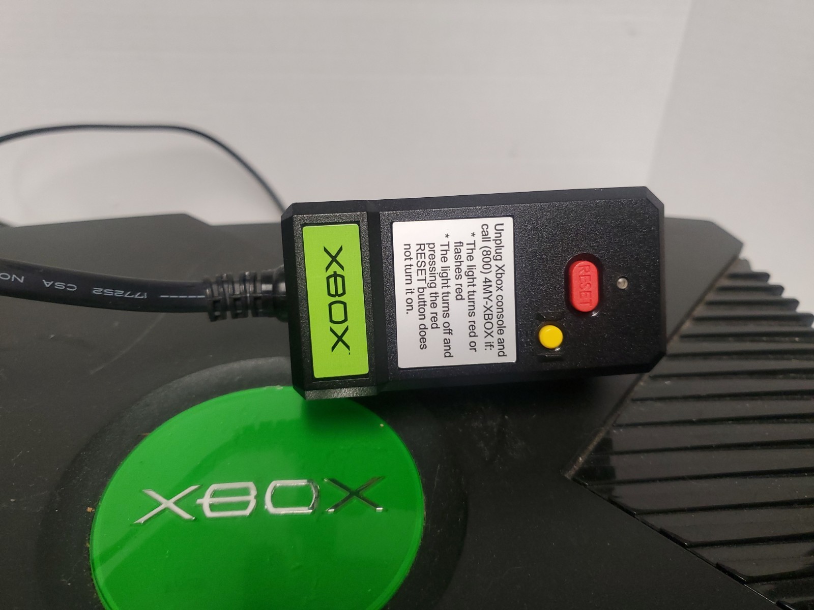 2 Microsoft Original Xbox Console, Tested For Power Only, For Parts Or Repair