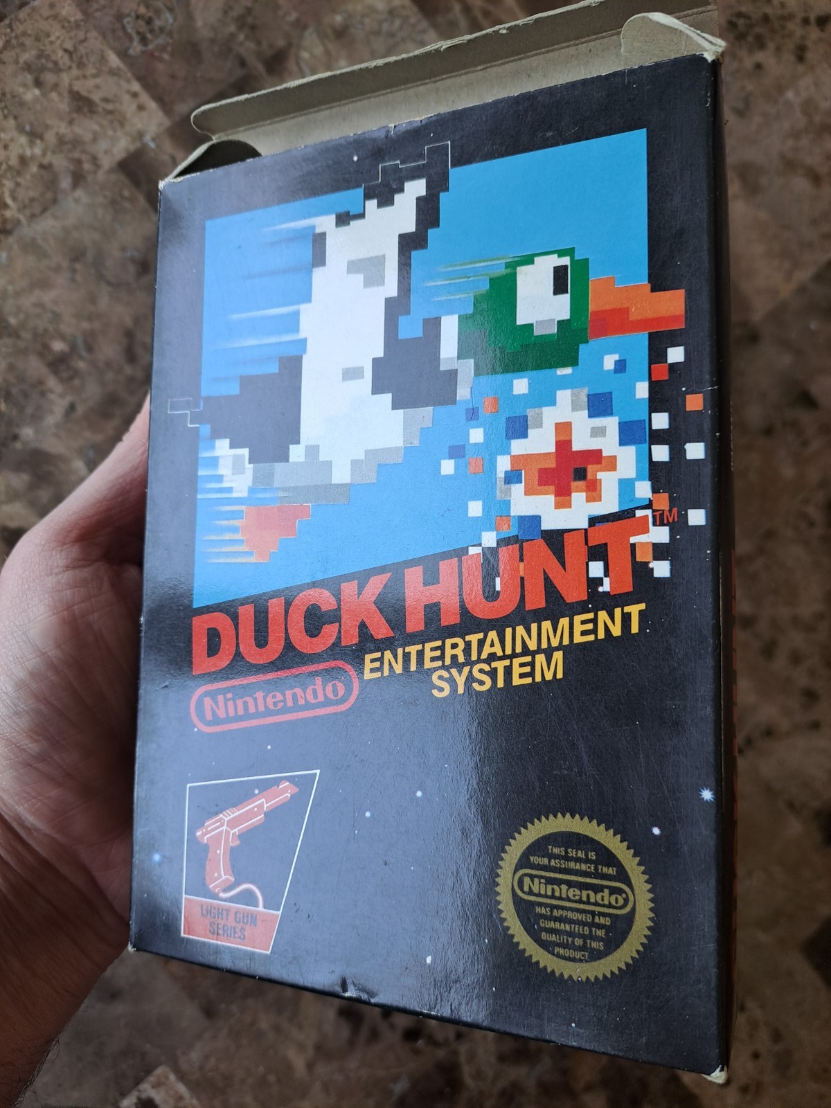 Duck Hunt NES Nintendo CIB Very Nice 4th Print Hangtab Authentic Free Fast Ship