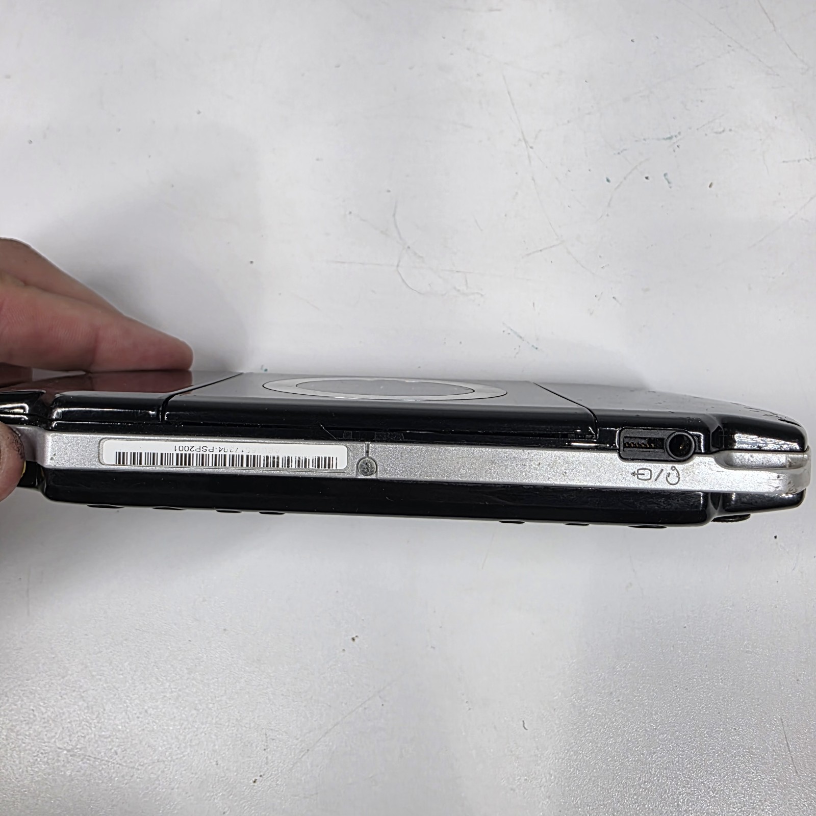Sony PSP-2001 Slim Edition Black w/ Charger & Need For Speed Carbon – No Battery