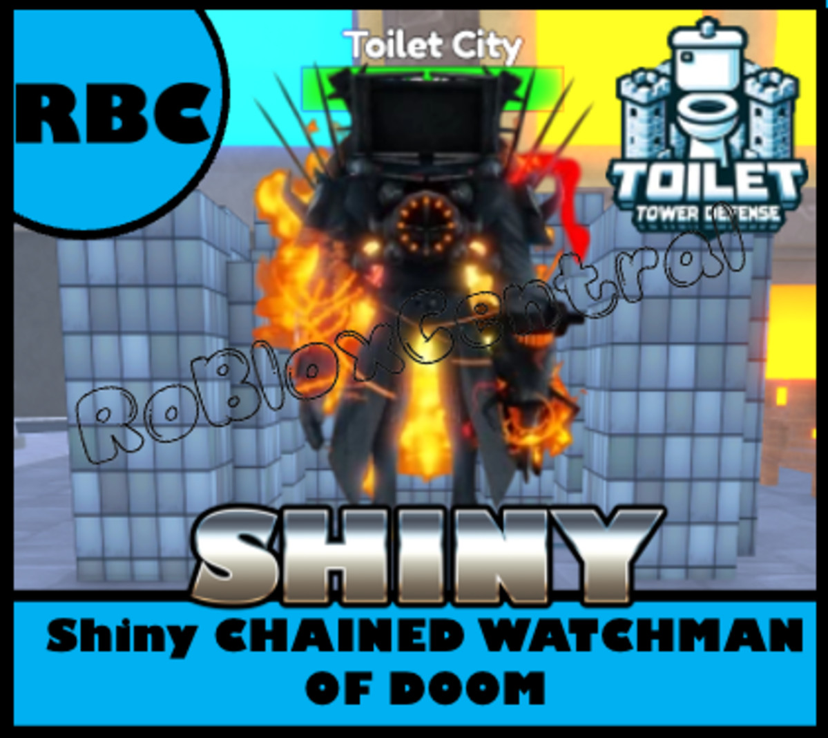 SHINY CHAINED WATCHMAN OF DOOM – CHEAP TOILET TOWER DEFENSE – TTD UNIT