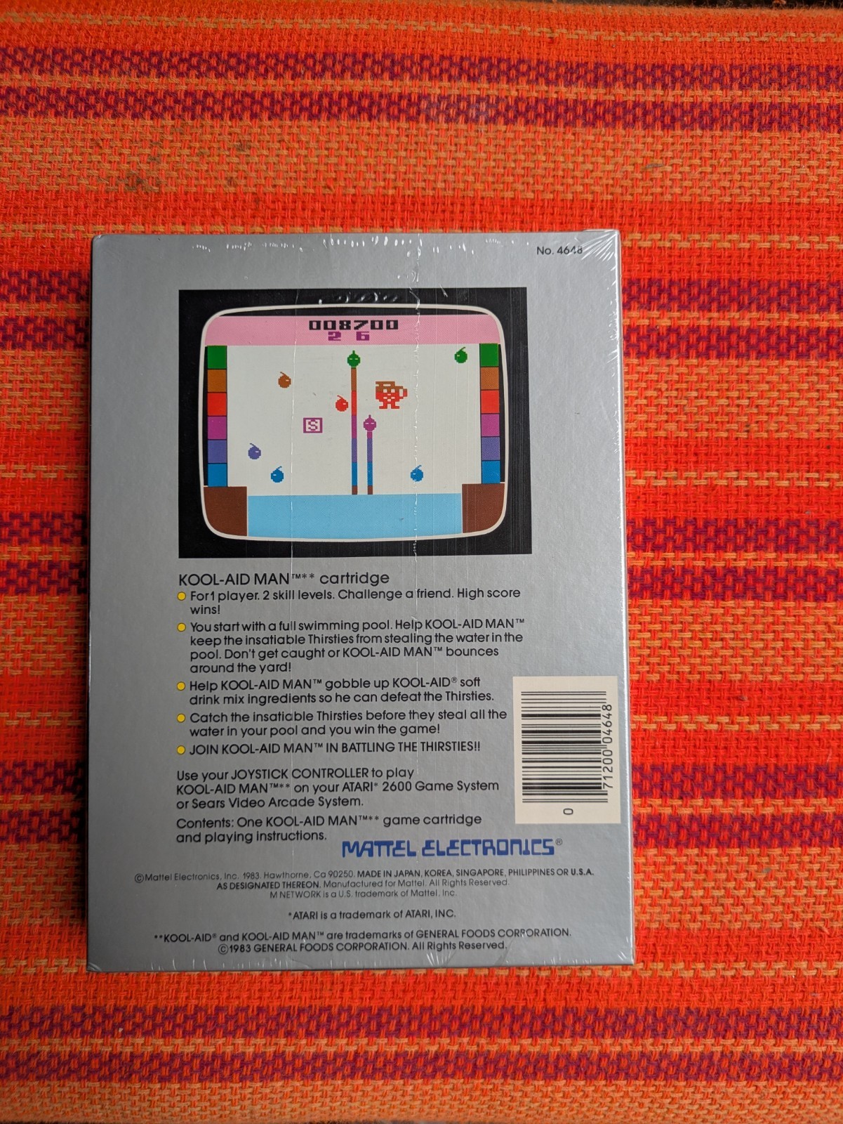 Kool-Aid man Atari 2600 NIB