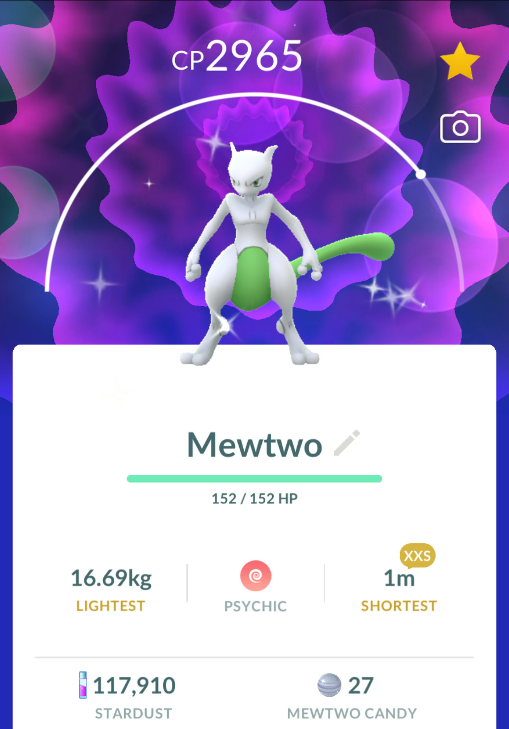 Shiny Mewtwo size XXS – Trade 0r PTCs