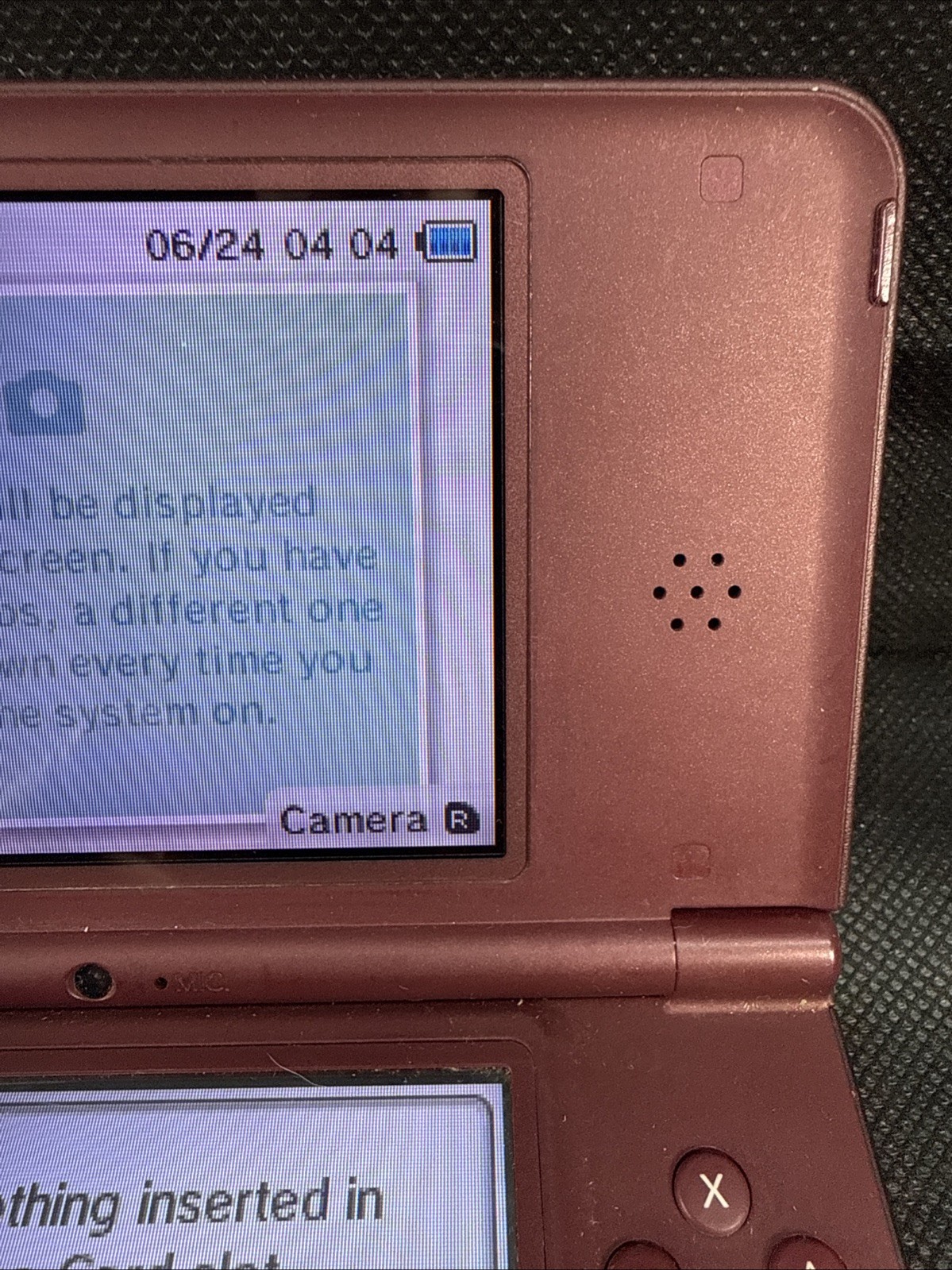 Nintendo DSi XL Red Burgundy Handheld Console System UTL-001 Tested