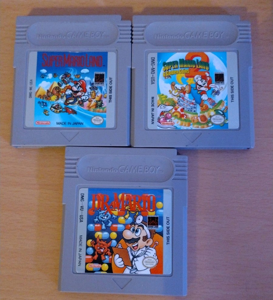 Super Mario Gameboy Lot – Super Mario Land 1 & 2, Dr. Mario Game Cart Only