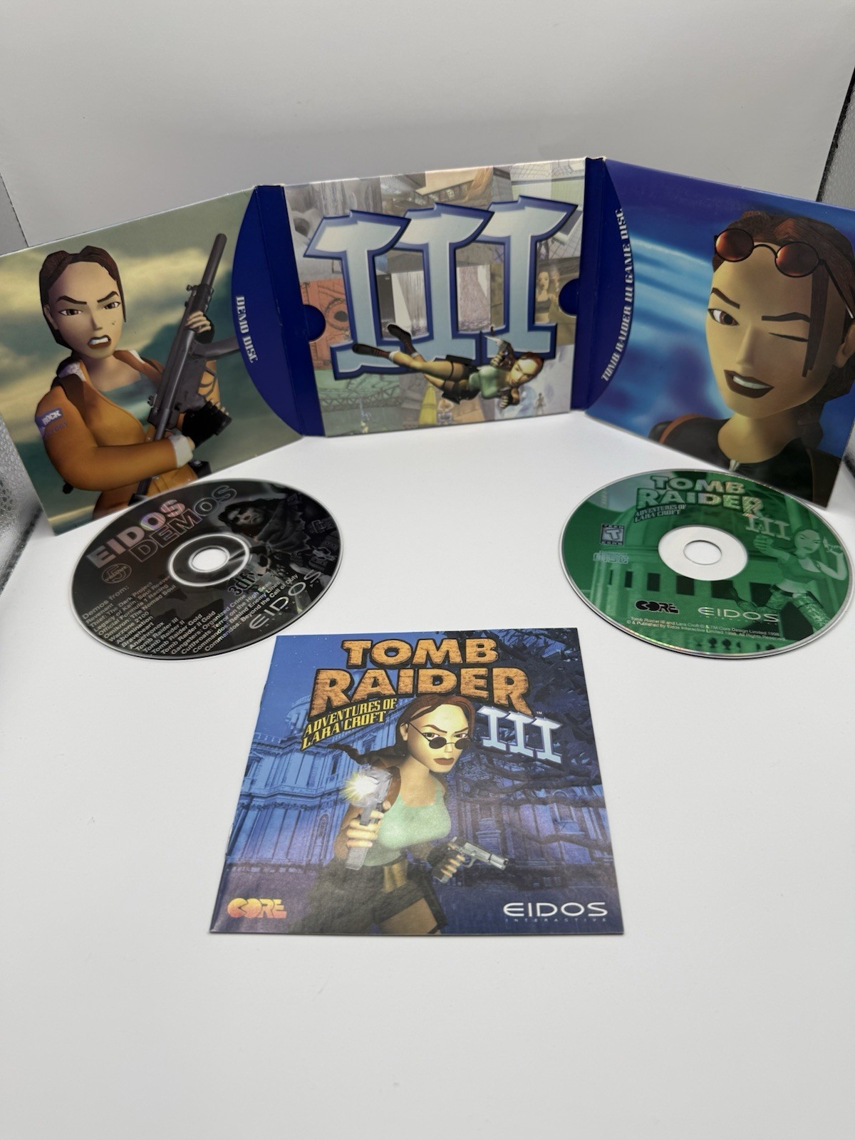 Tomb Raider Eidos Interactive Complete Collection PC Games W/ Manual Demo Tested