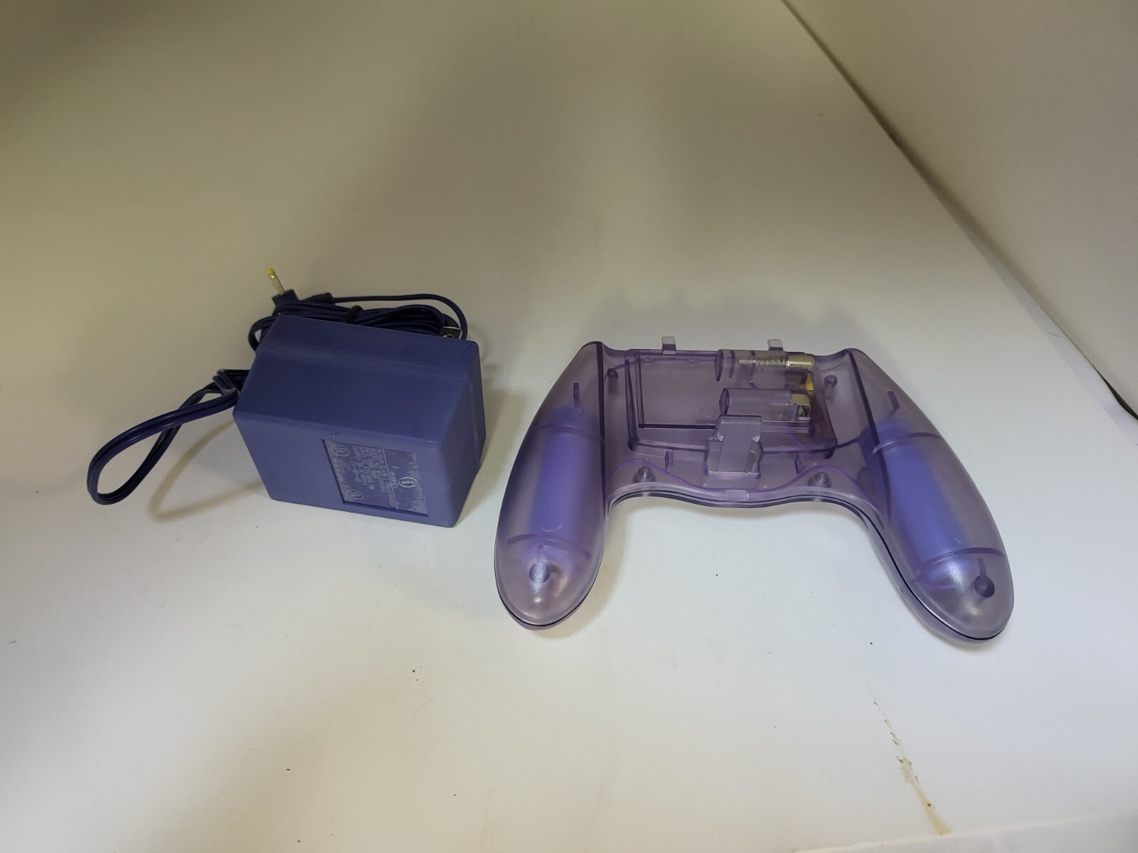 Atomic Clear Purple Rechargeable Battery Grip Handle + AC for GameBoy Color #L19