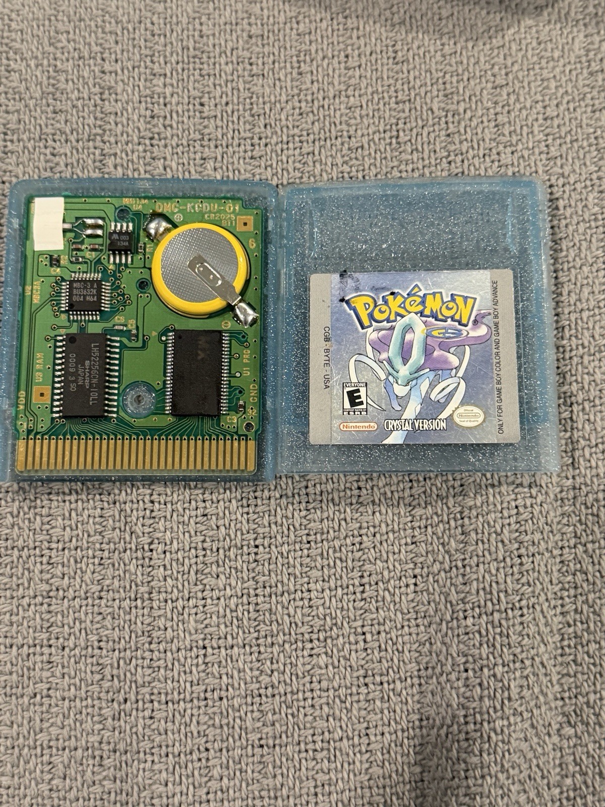 Pokemon Crystal GameBoy Color – Authentic, Tested & Saves, NEW BATTERY INSTALLED