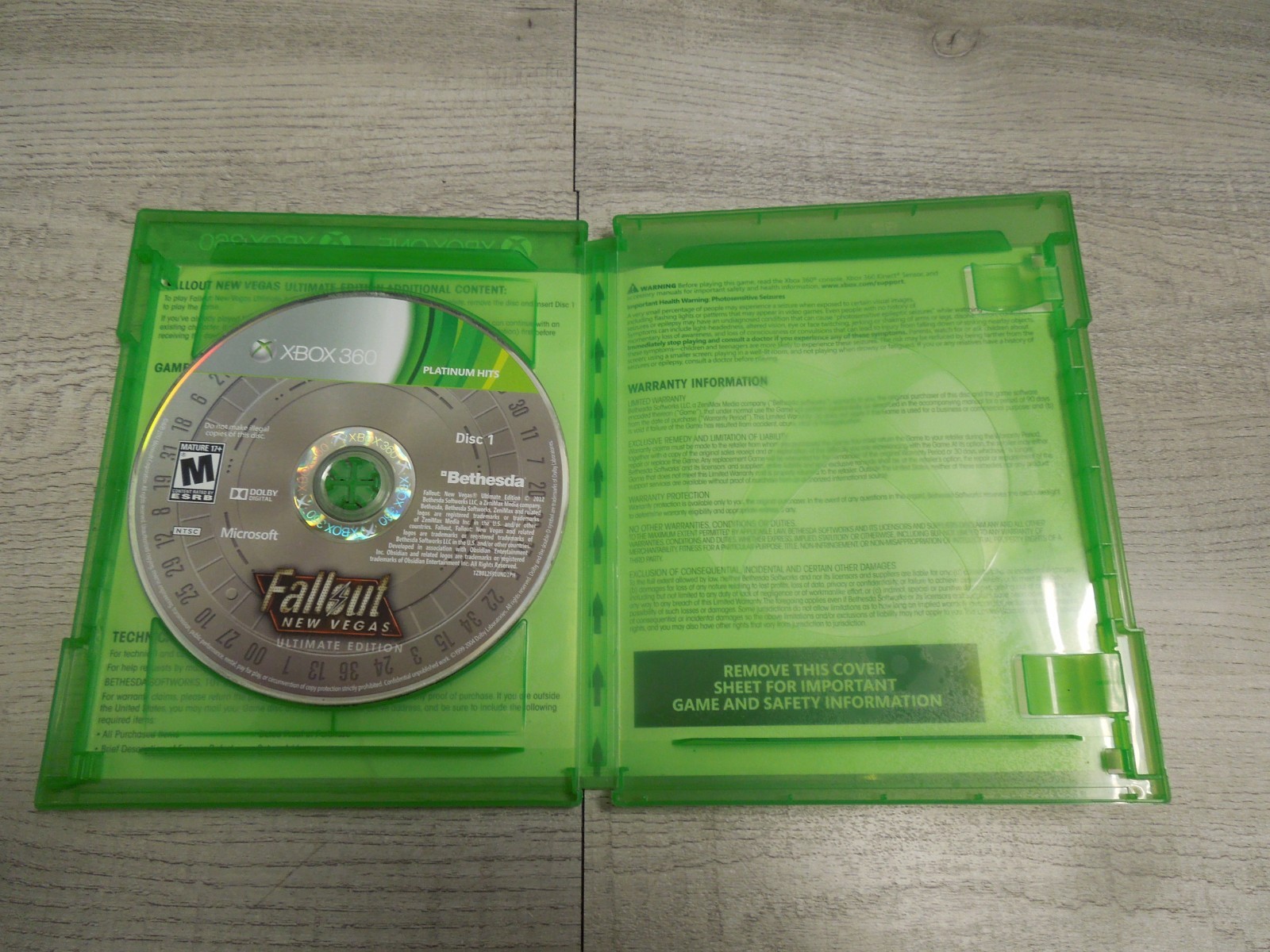 Fallout: New Vegas Ultimate Edition 2012 Microsoft Xbox One 360 Video Game