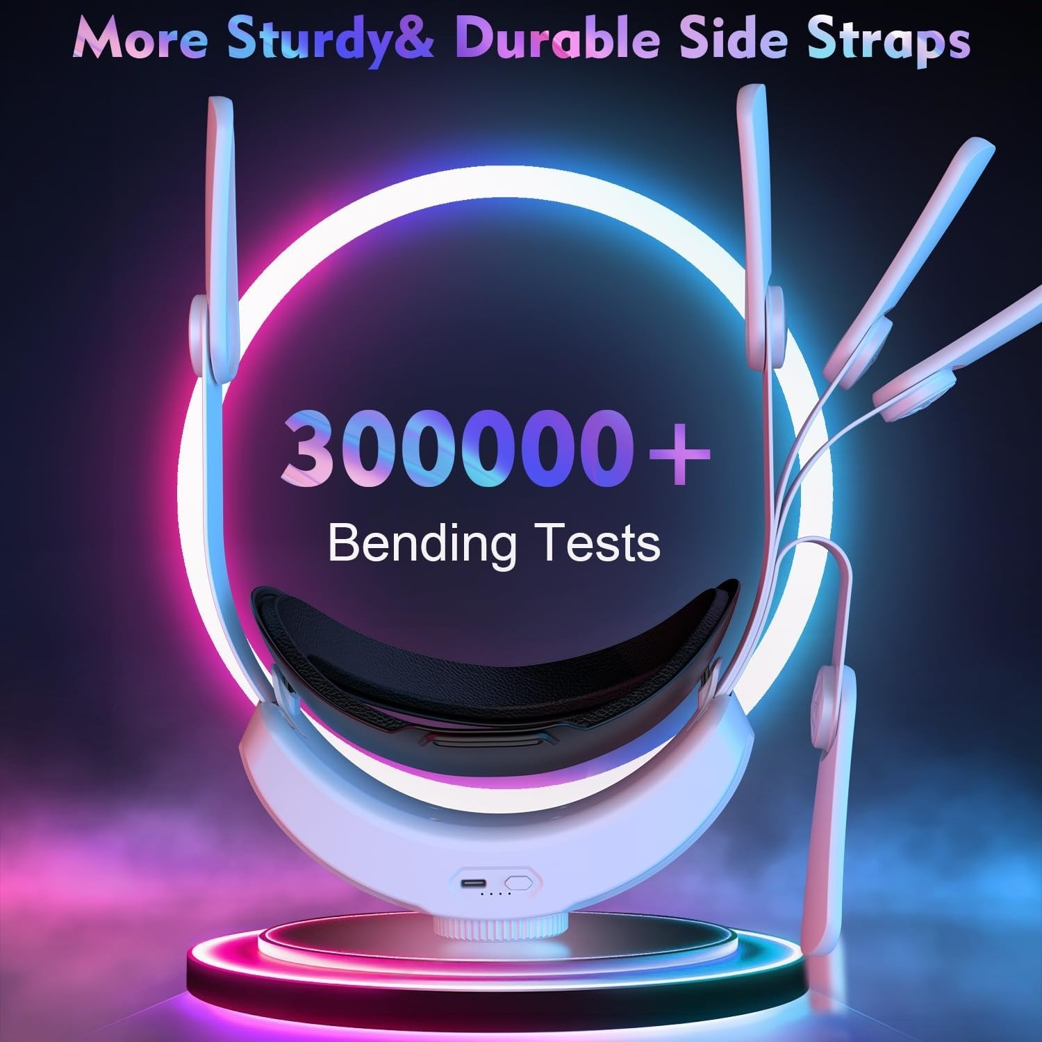 BROKELIT RGB Head Strap with 12000mAh Battery for Oculus Quest 2