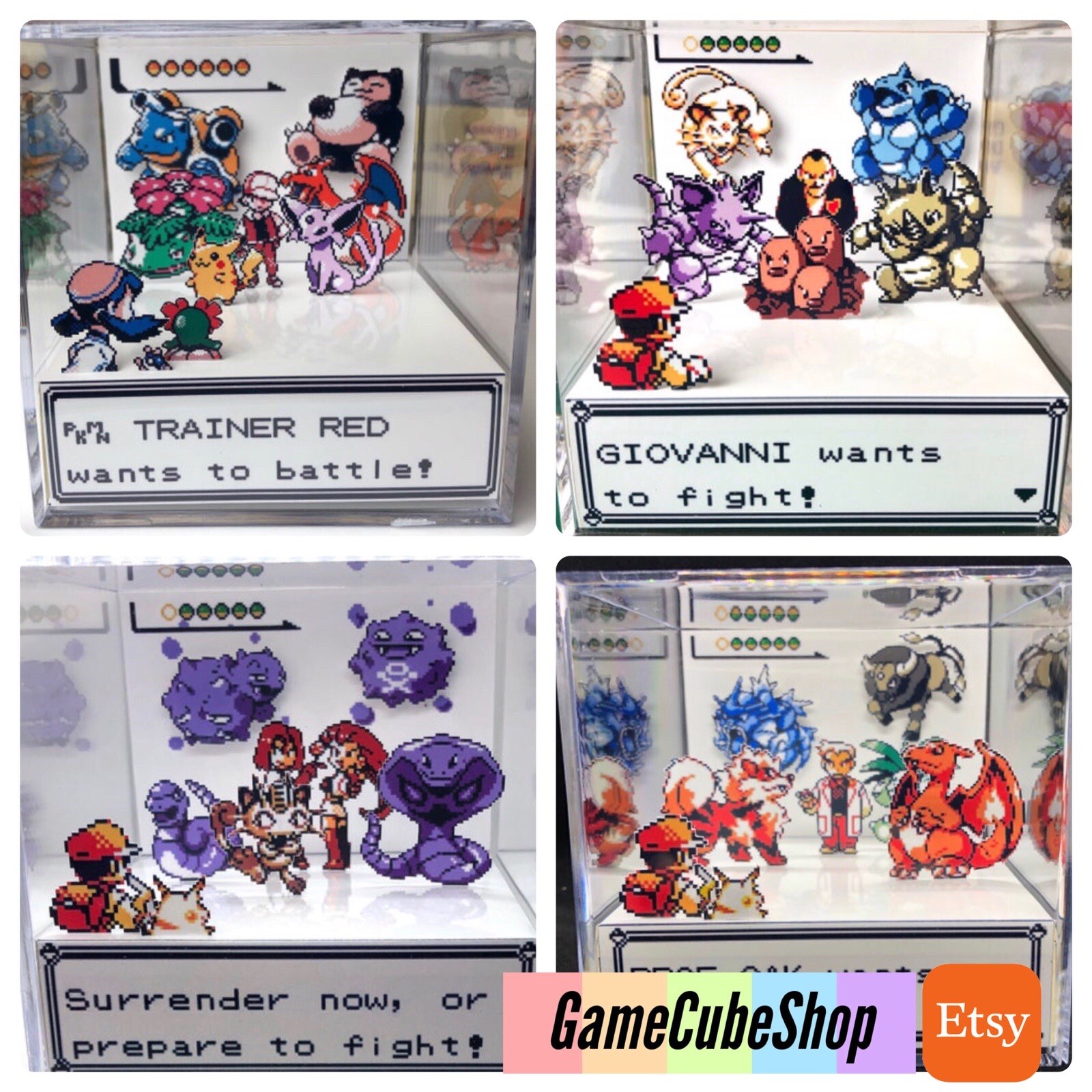 Super Mario Bros 3 Nintendo NES 3D Cube Handmade Diorama Shadowbox