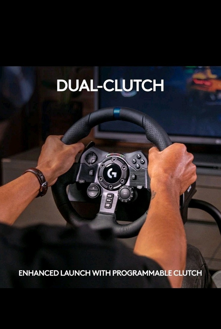Logitech G923 Racing Wheel and Pedals, TRUEFORCE PS5, PS4, PC, Mac – 941-000147