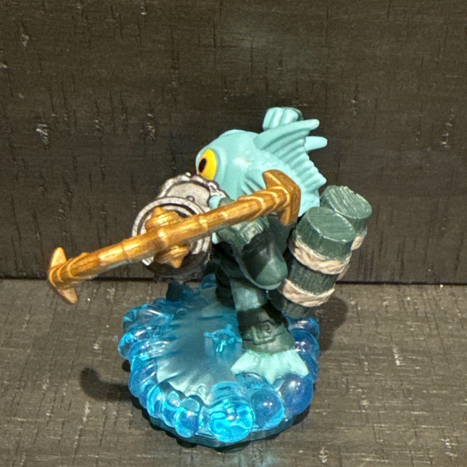 Activision Skylanders Gill Grunt Deep Dive Figures Set 3in Teal Excellent Water