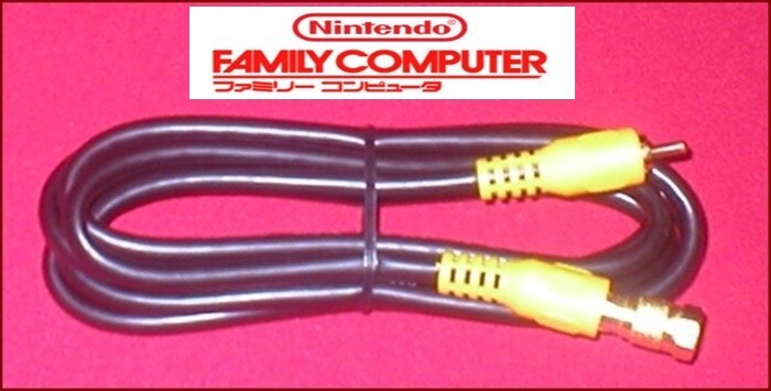 6Ft HQ GOLD RCA Video Cable & RF Coax TV Adapter for Japanese Famicom System NEW