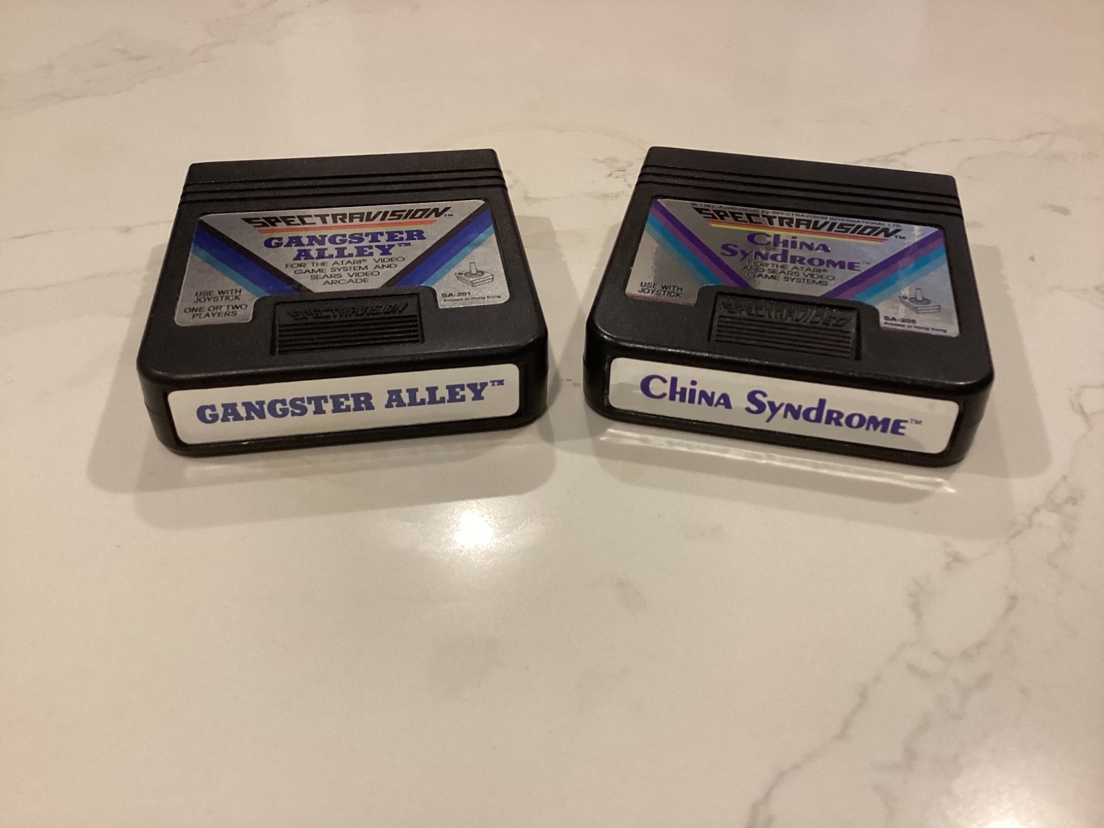 Gangster Alley and China Syndrome by Spectravision for Atari 2600