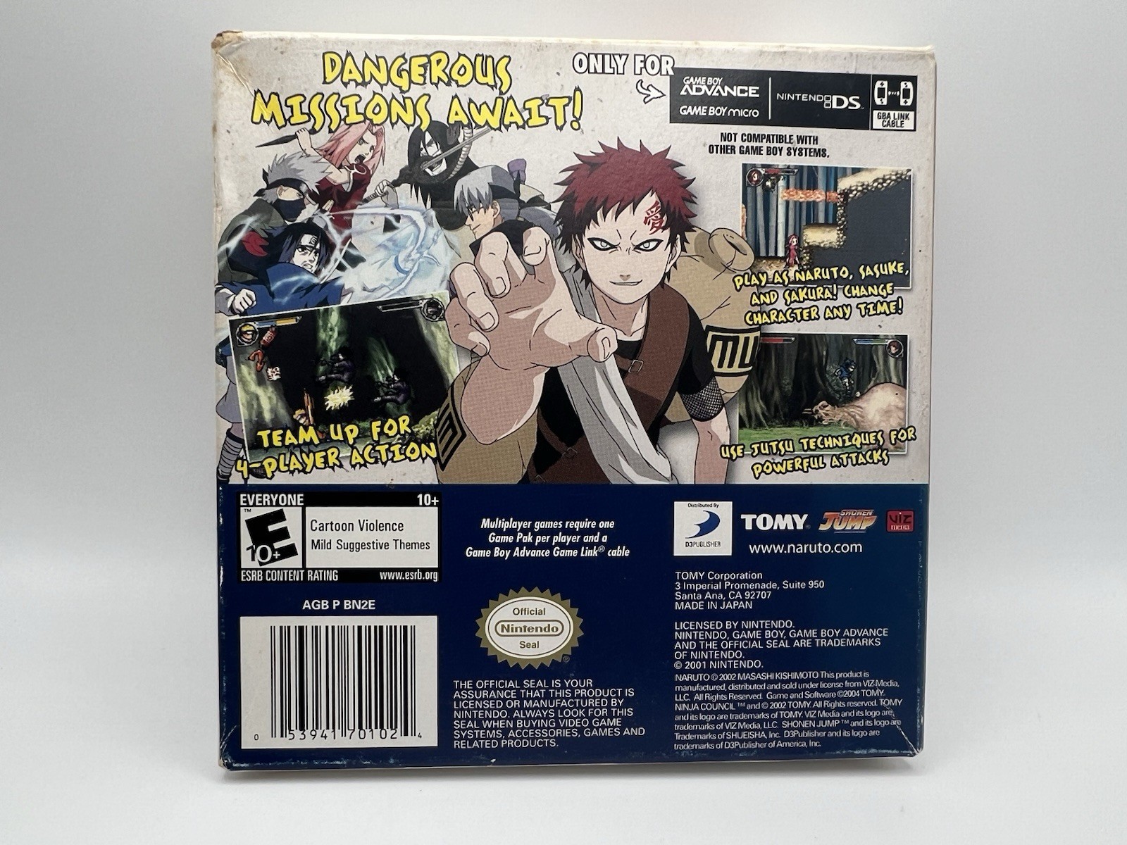 Naruto: Ninja Council 2 (Nintendo Game Boy Advance, 2006) CIB Complete TESTED