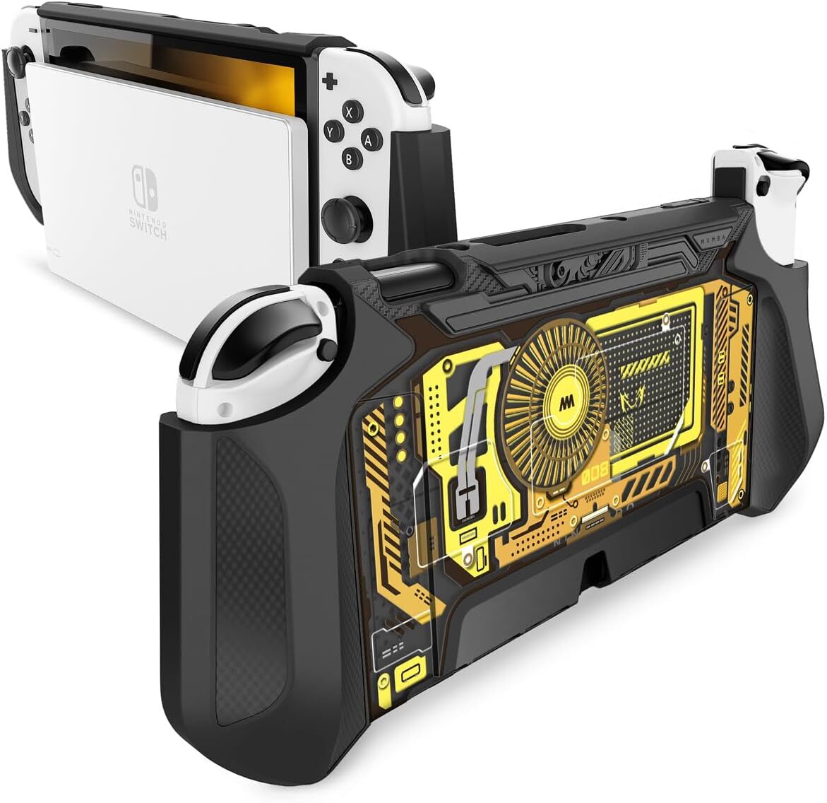 Mumba Dockable Case New for Nintendo Switch OLED 2021 TPU Ergonomics Grip Cover