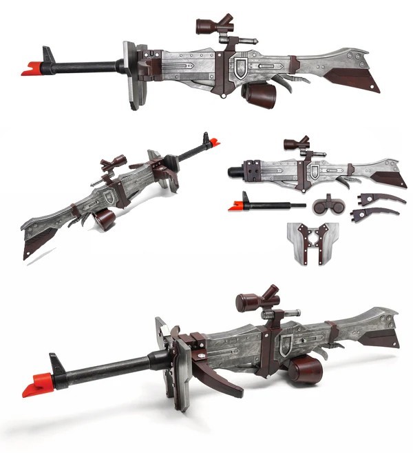 47” Monster Hunter Wilds – Heavy Bowgun Replica foam Gun Cosplay Costume Prop