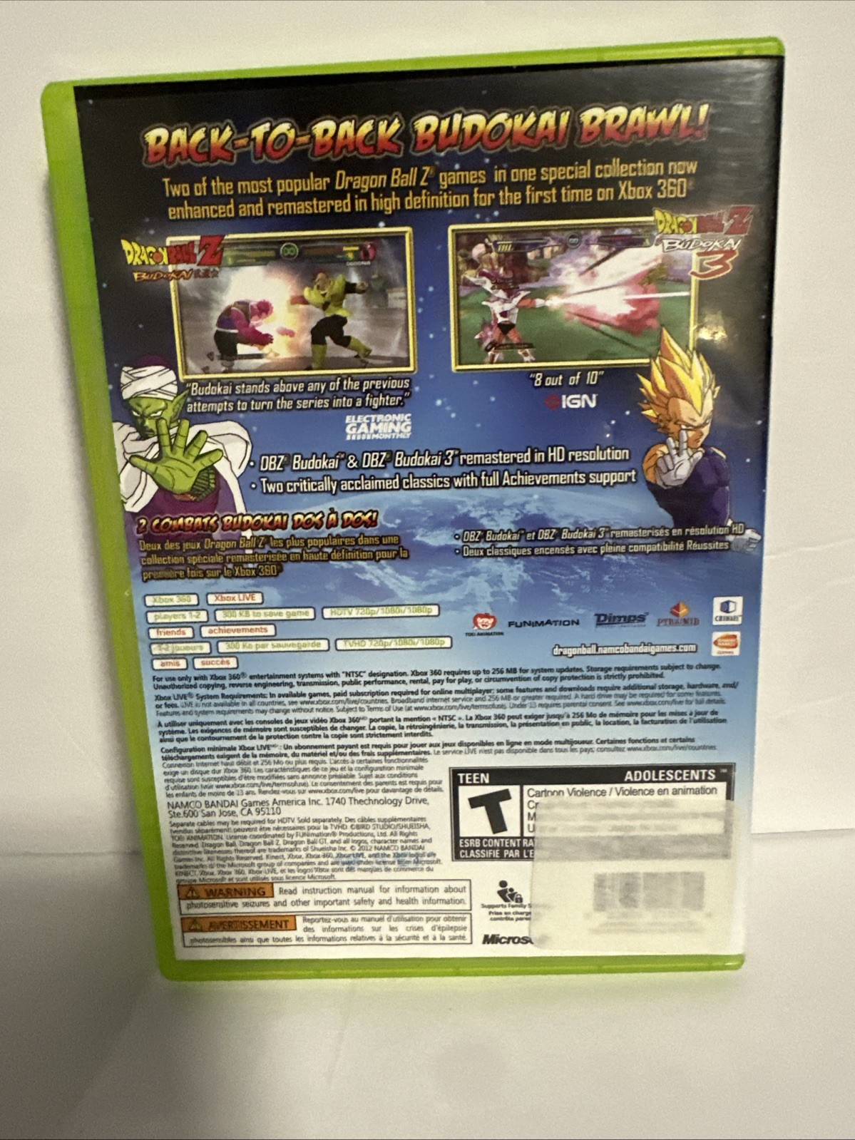 Dragon Ball Z: Budokai HD Collection -Xbox 360