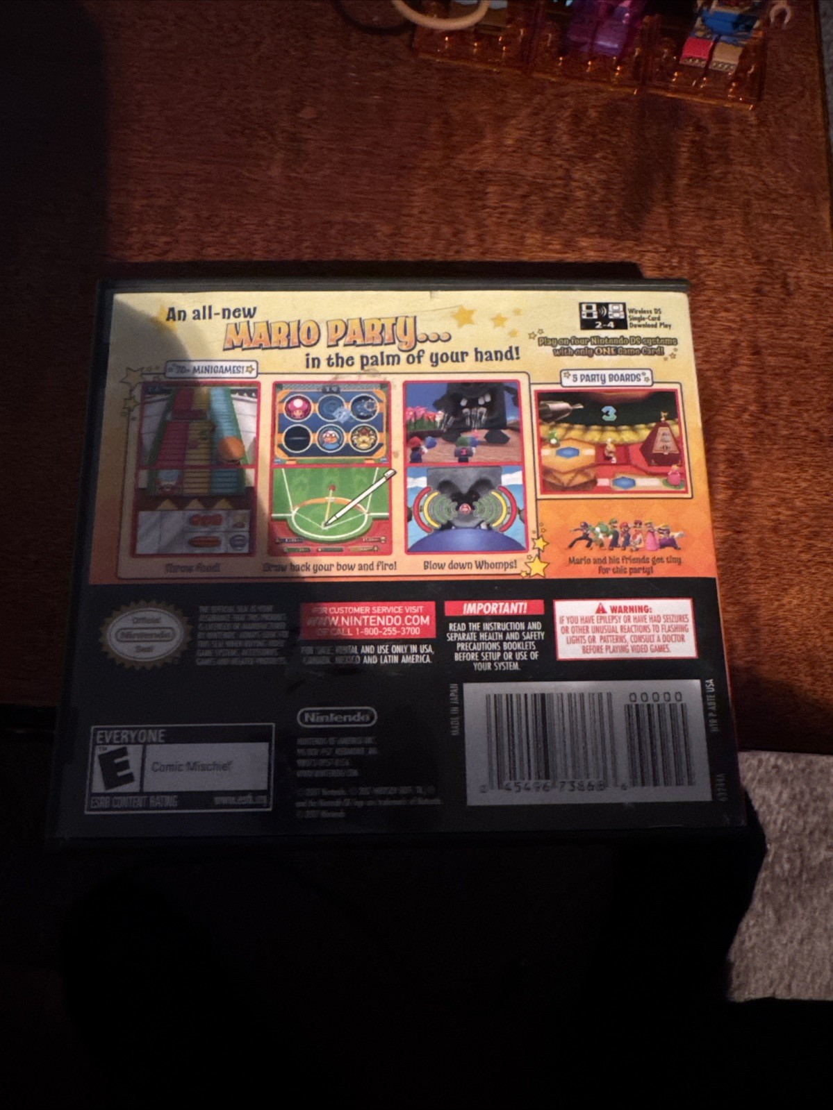 mario party ds case And Manual