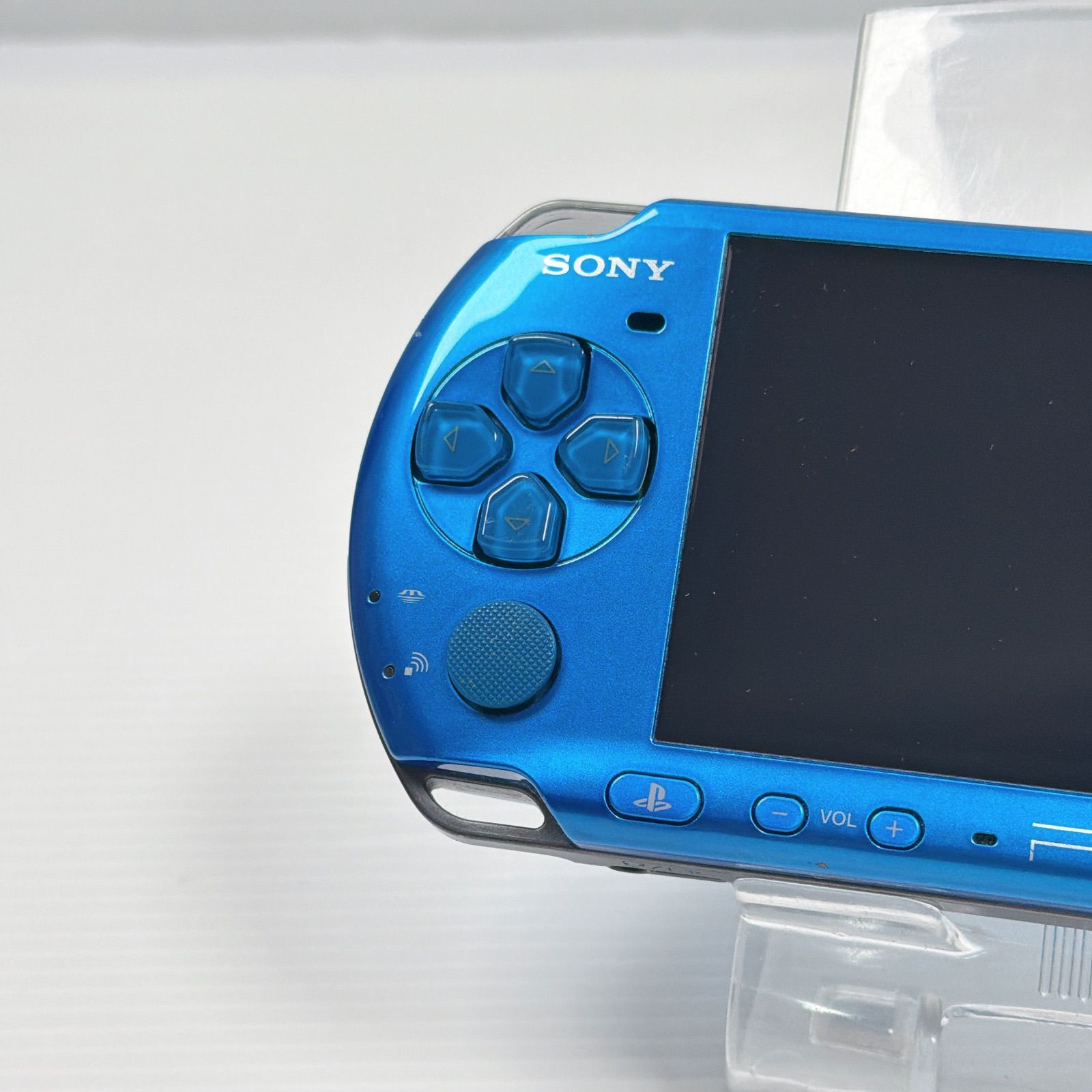 Sony PSP 3000 Vibrant Blue Handheld Console Charging USB Cable Tested Japan
