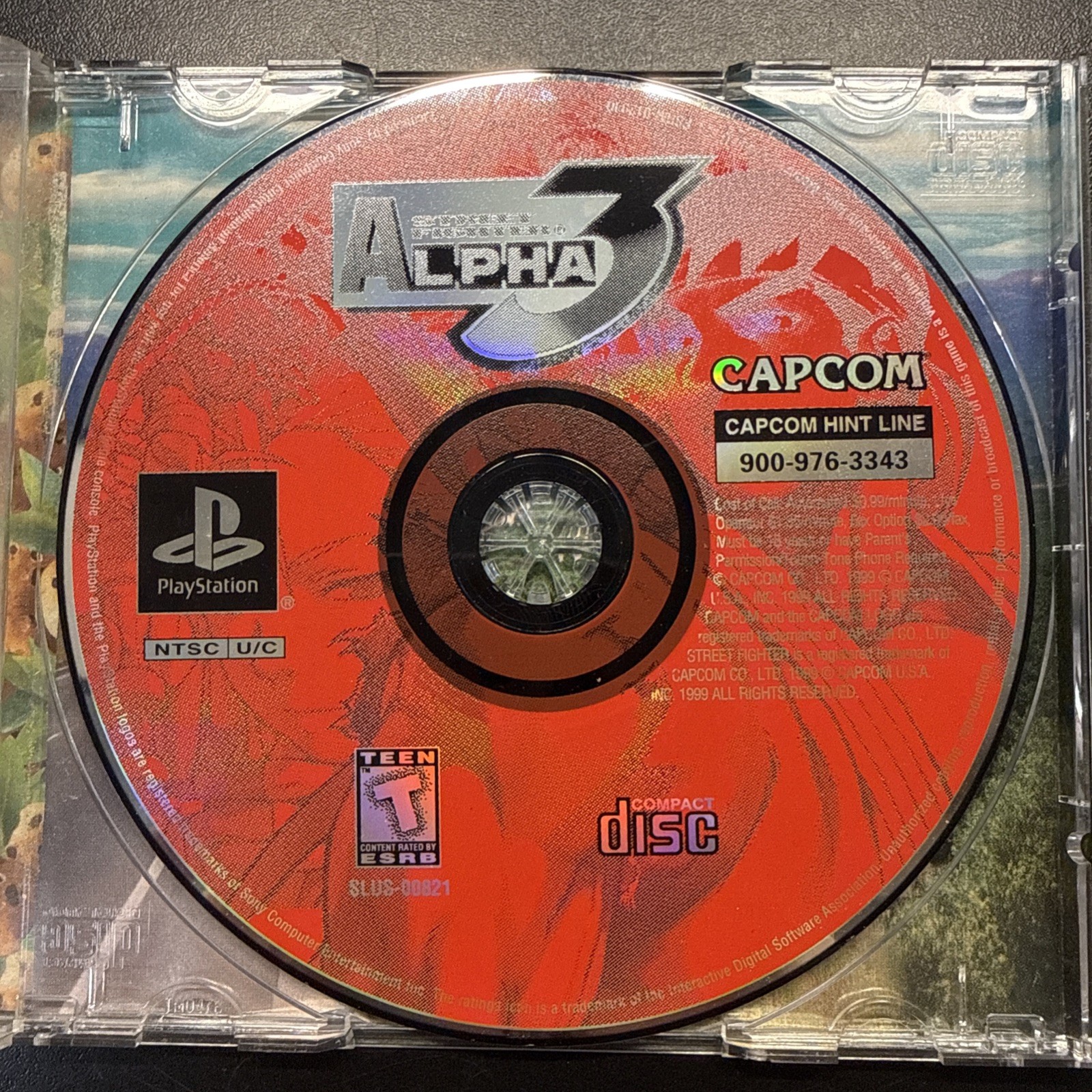 Street Fighter Alpha 3 (Sony PlayStation 1, 1999) Disc Only Lightly Scratched