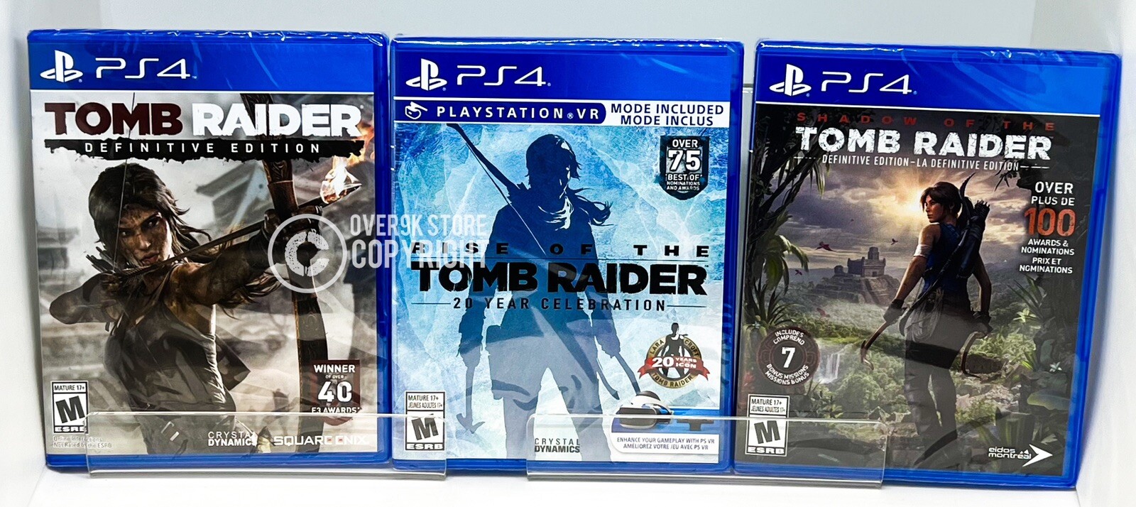 Tomb Raider Bundle with 3 games – PS4 – Brand New | Factory Sealed