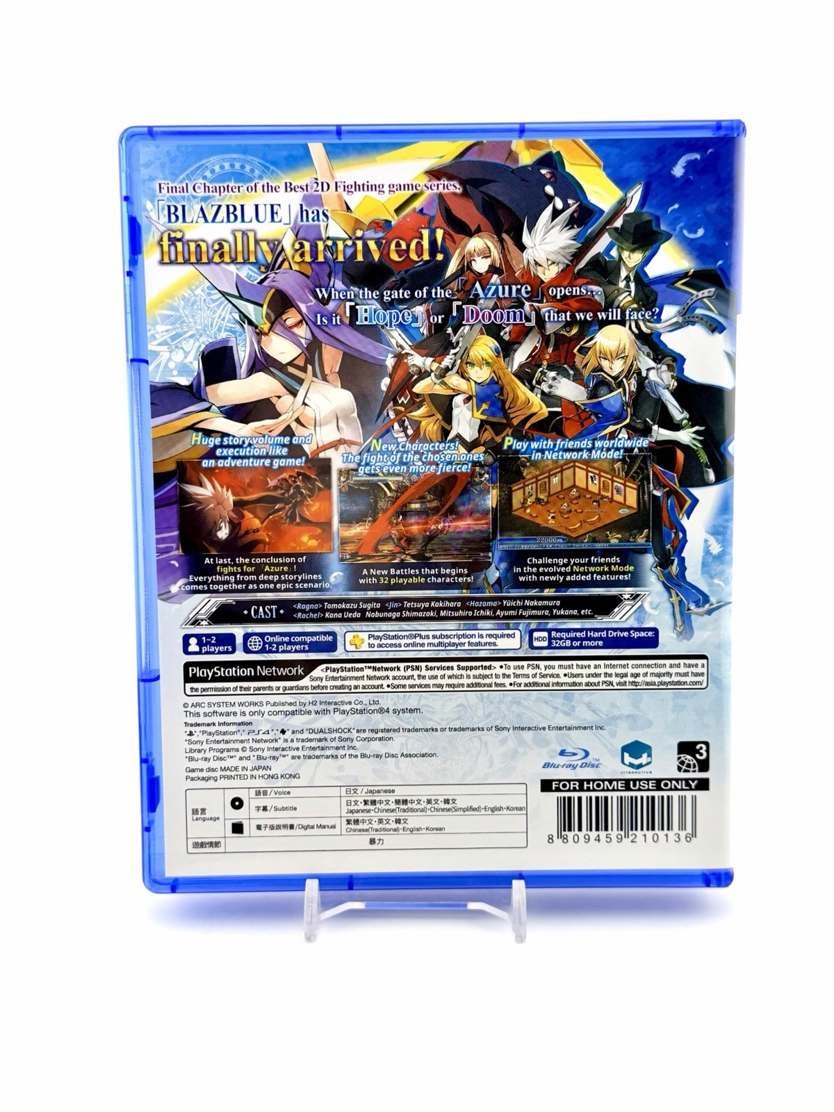 BlazBlue: Central Fiction (Sony PlayStation 4, 2016) PS4 Japan Copy – Free Ship!