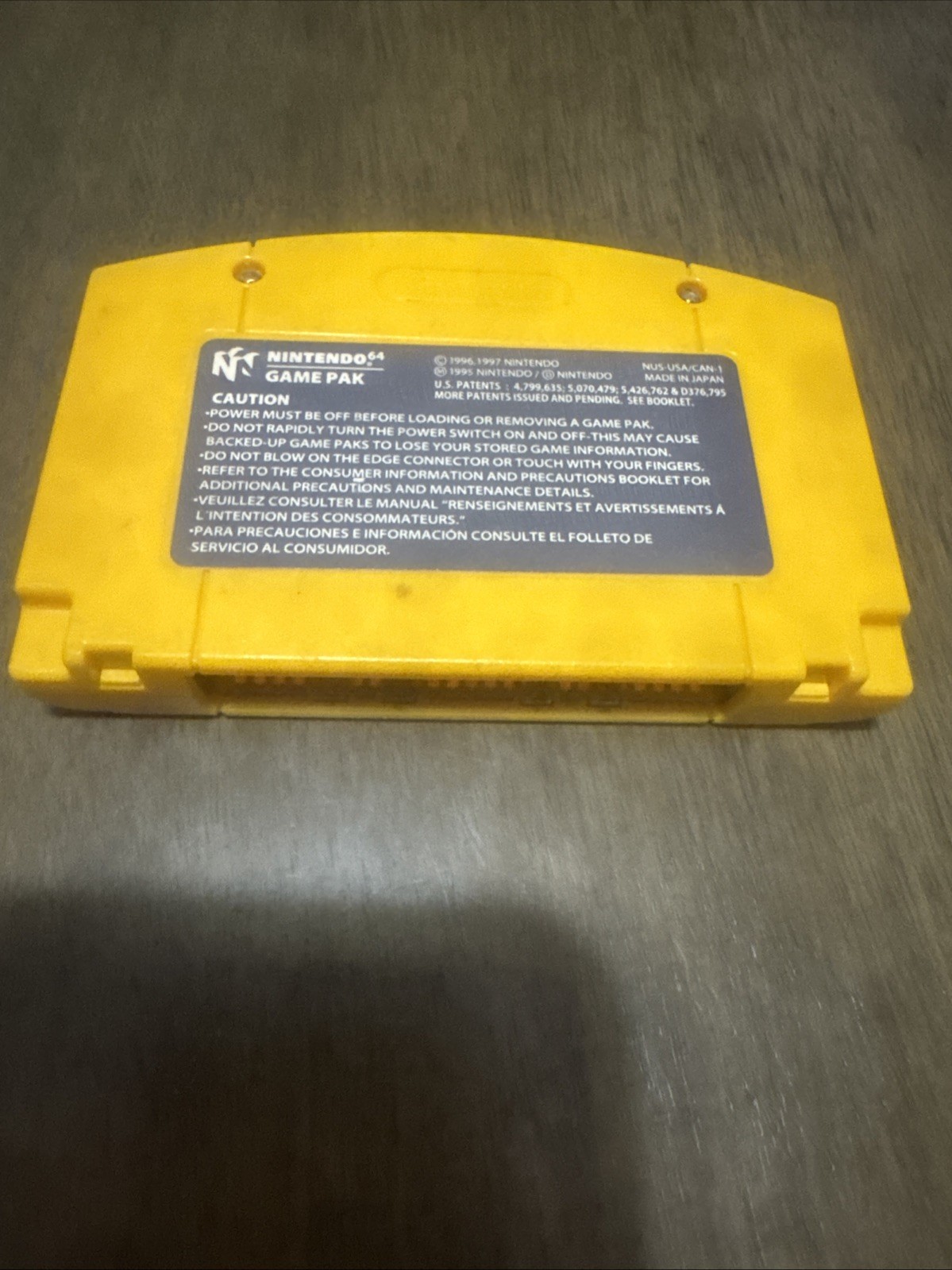 Nintendo’s Donkey Kong 64 Video Game Cartridge for the N64 Console