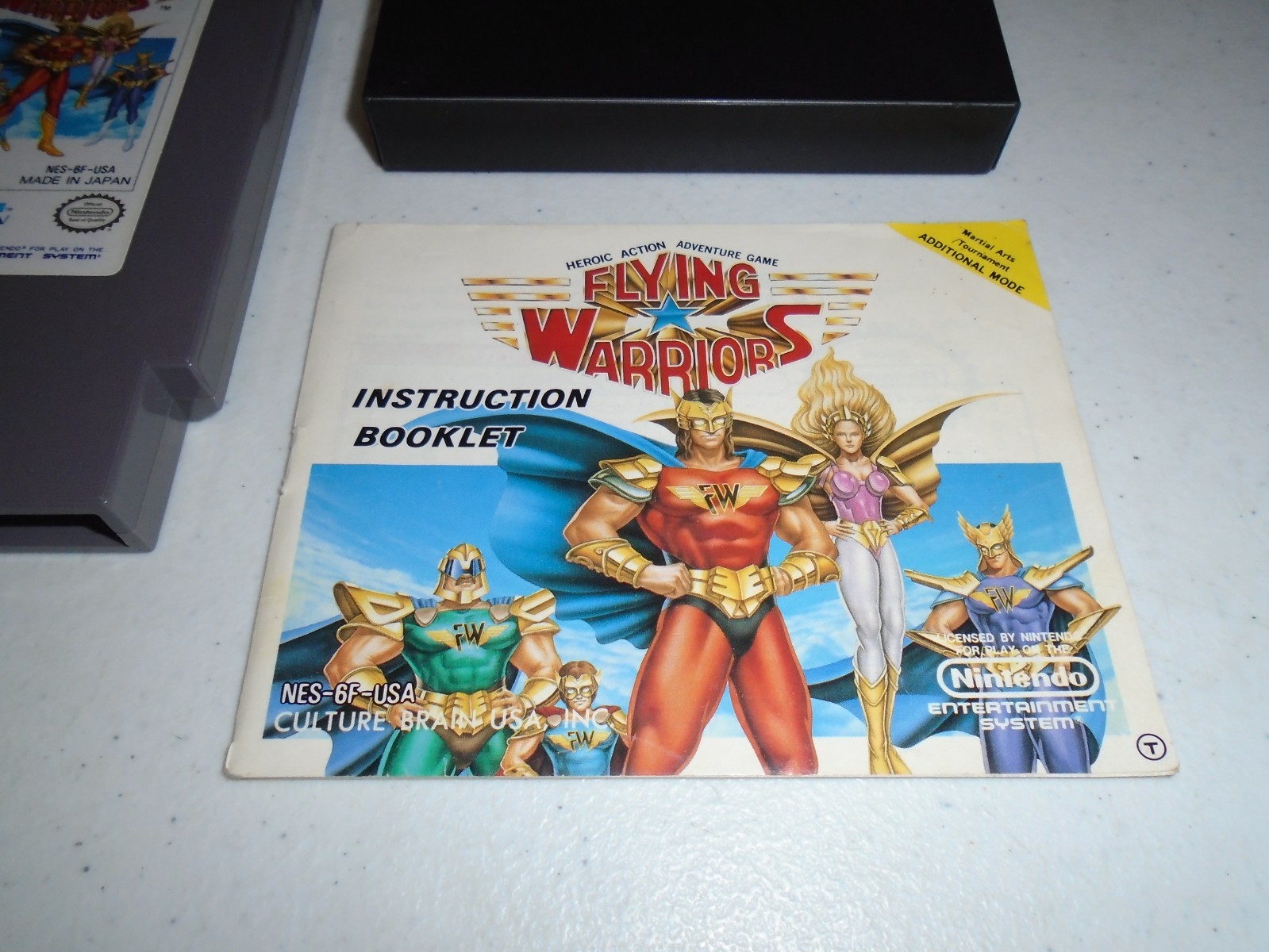 Flying Warriors by Culture Brain ☆☆ Authentic CIB Complete Nintendo NES game