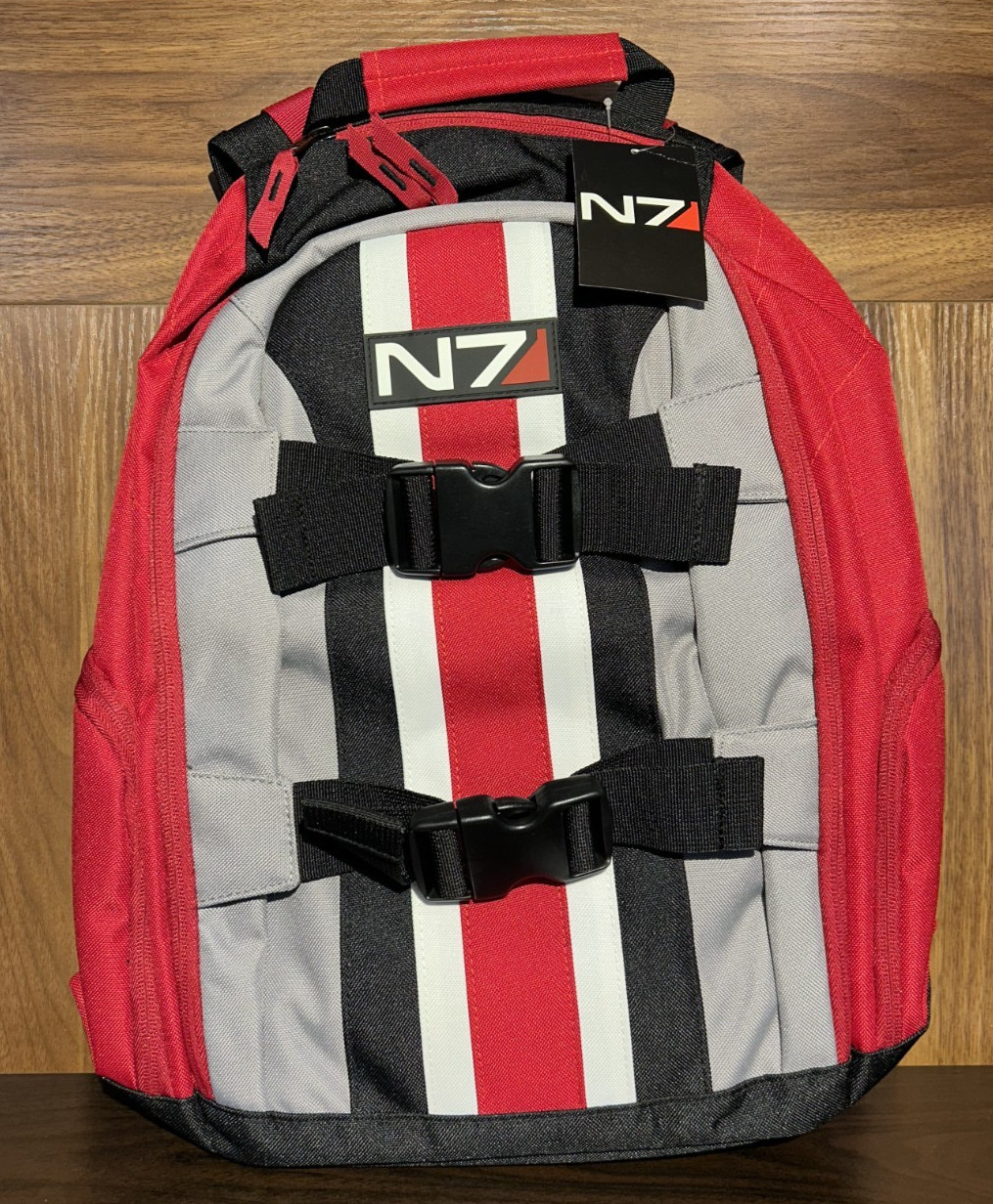 Mass Effect N7 Stripe Tactical Backpack – Brand New With Tags – Official BioWare